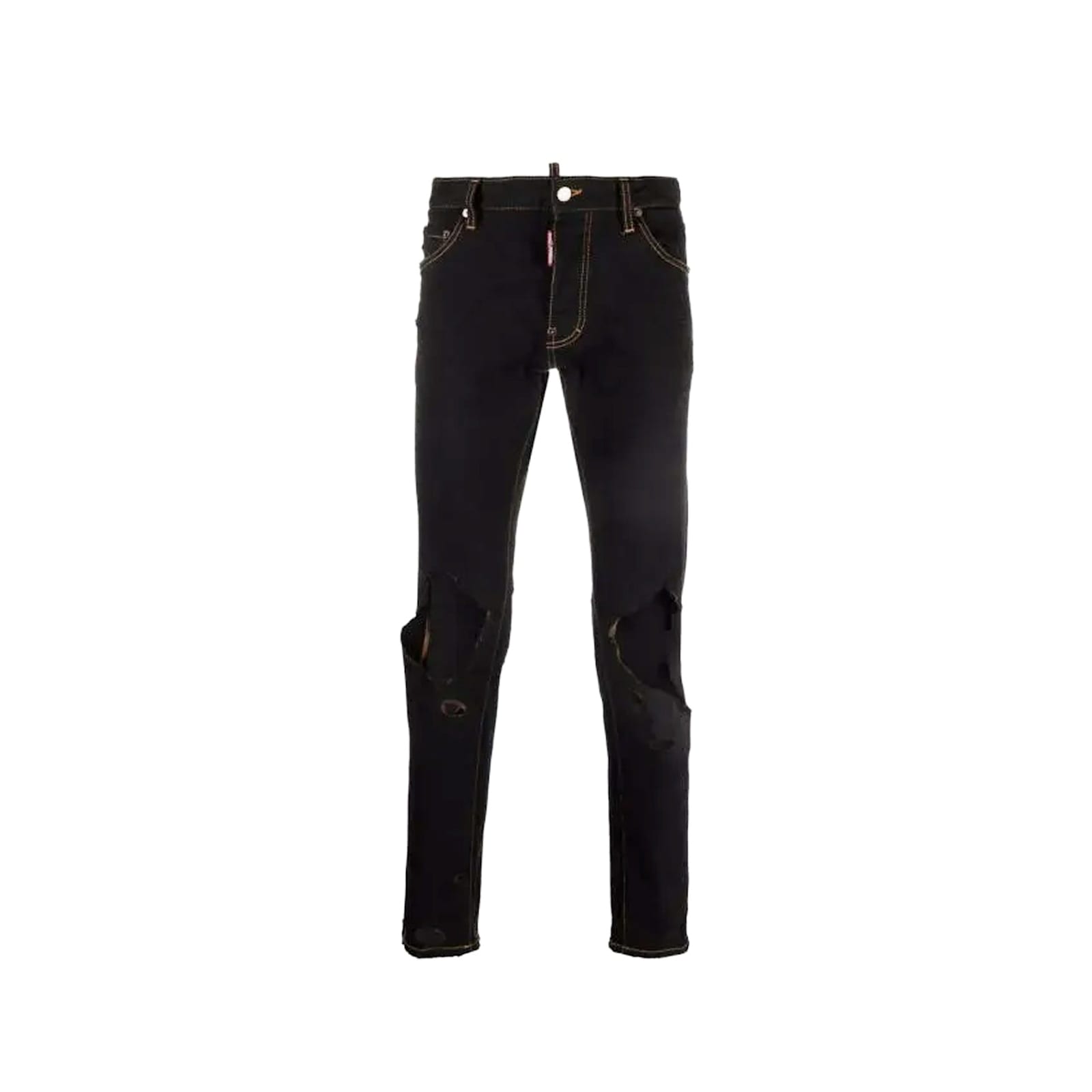 Dsquared2 Distressed-effect Jeans In Black