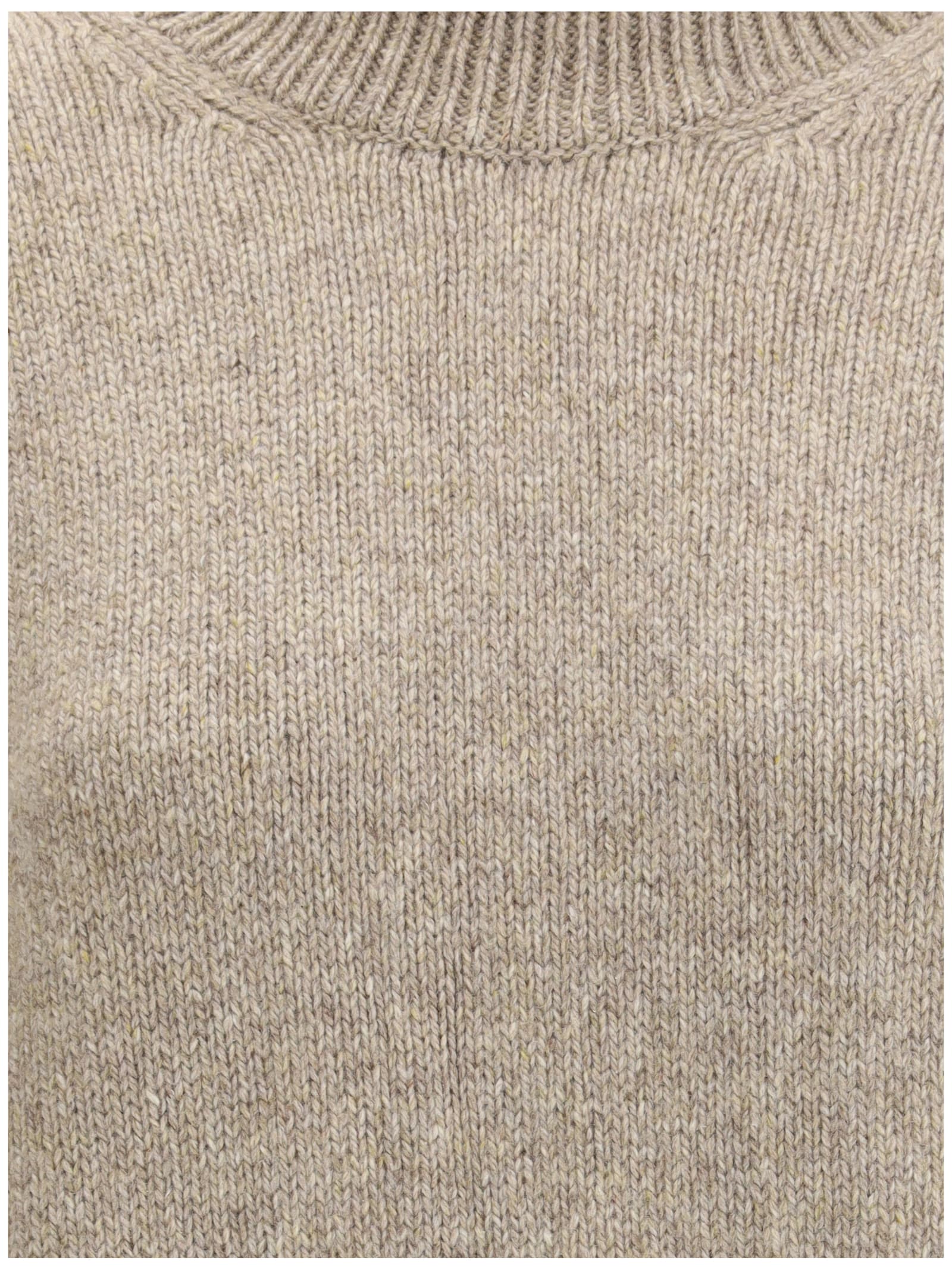 Khaite Beige Cashmere Cashmere Sweater In Brown
