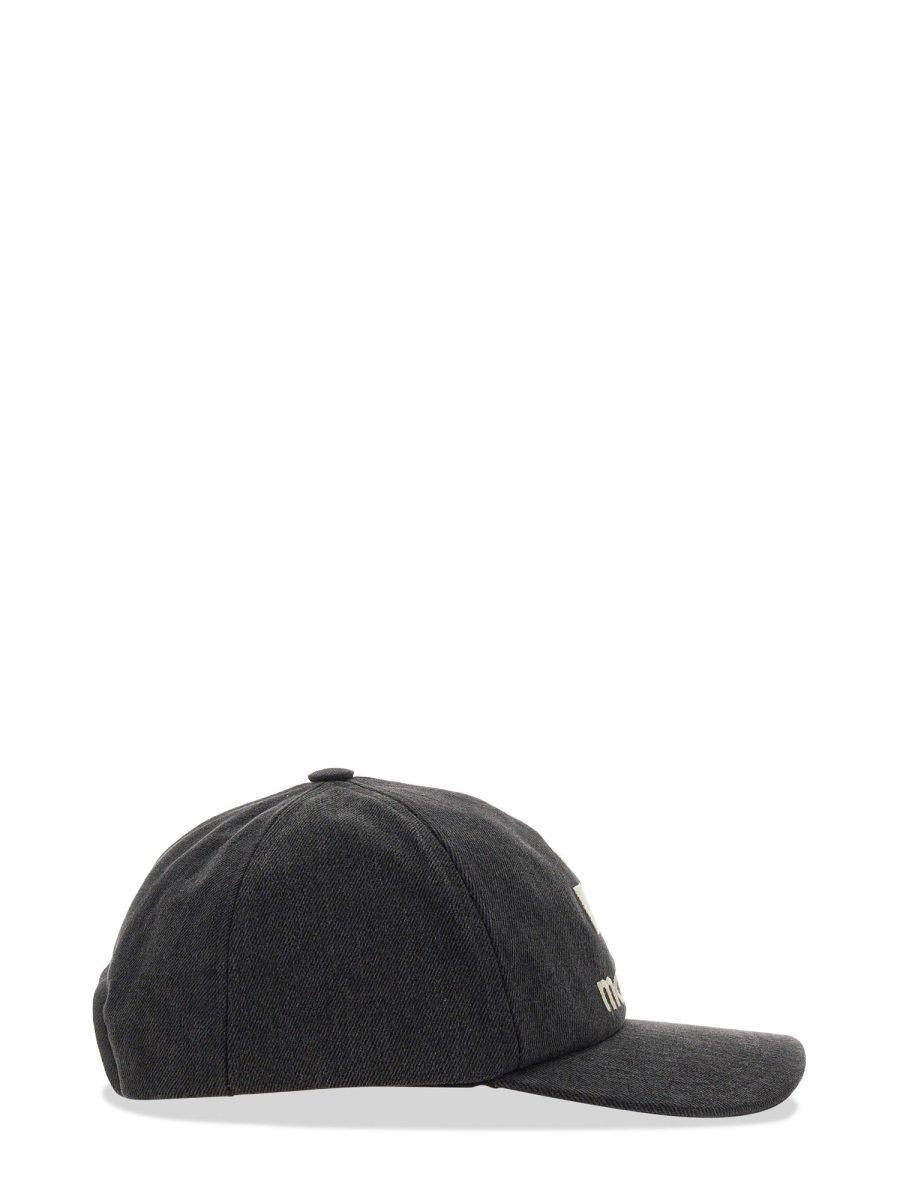 Shop Isabel Marant Logo Embroidered Curved-peak Baseball Cap In Black