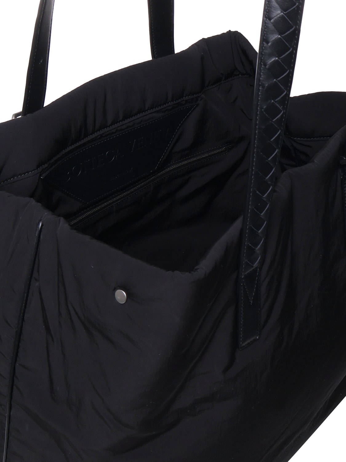 Shop Bottega Veneta Crossroad Buckle Tote Bag In Black