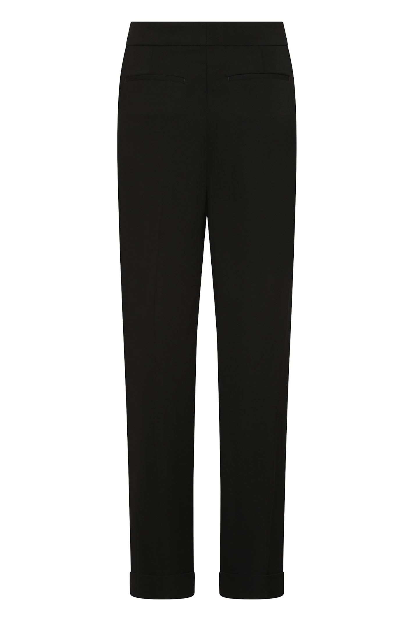 Peserico Viscose Trousers In Black