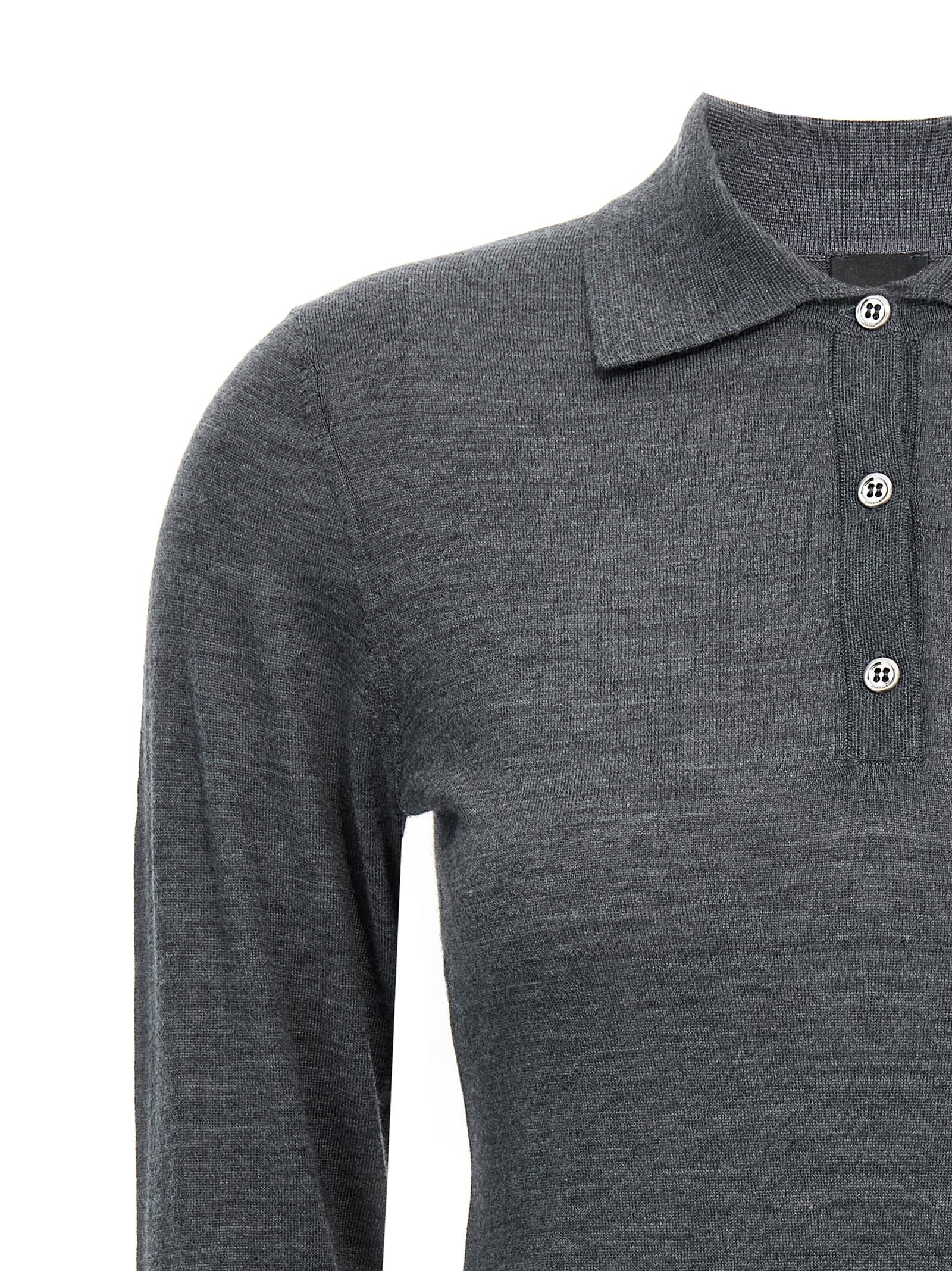 Shop Pinko Liquoroso Polo Shirt In Gray