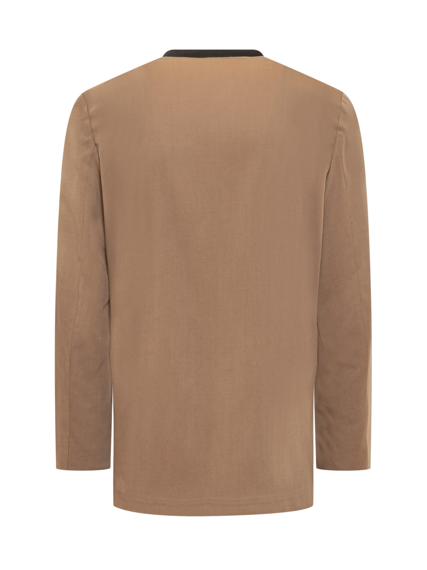 Shop Covert Blazer Open At The Front In Tan