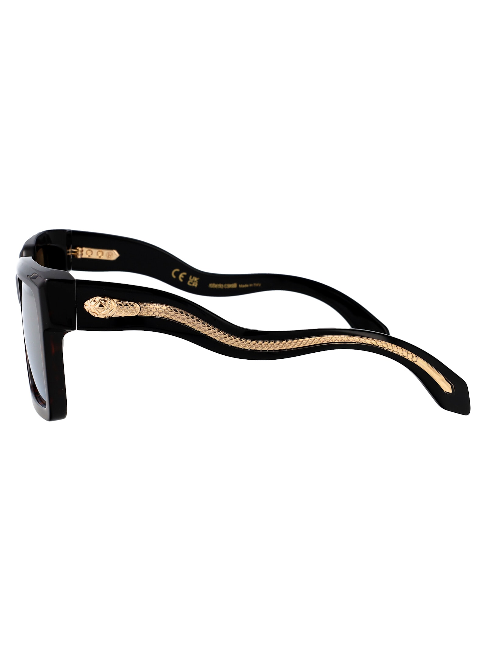 Roberto Cavalli Src055 Sunglasses In Havana Lucida