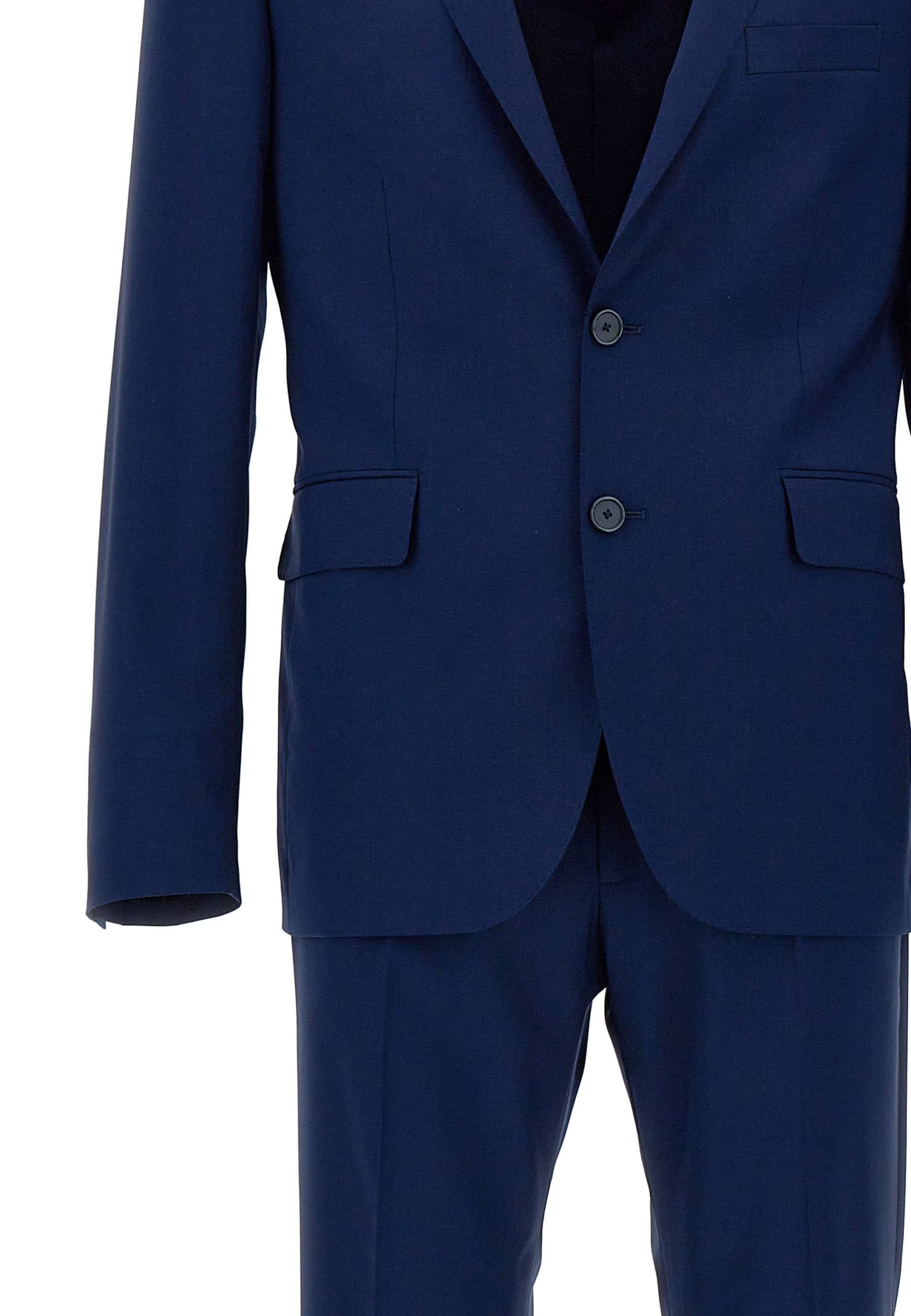 Tagliatore Wool Suit In Blue