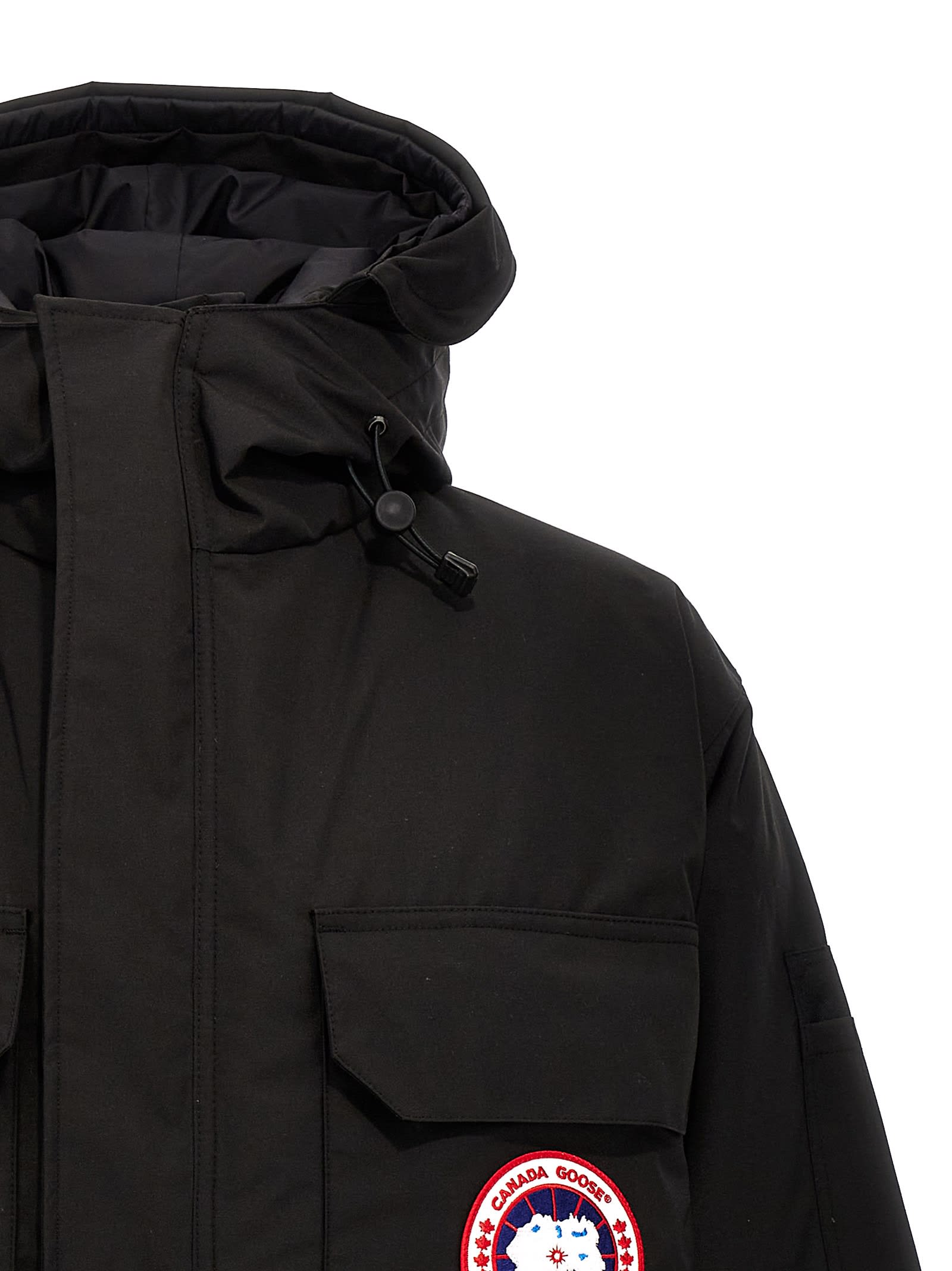 Canada Goose Mens Black Expedition High-neck Shell-down Parka Jacket Xl In Black