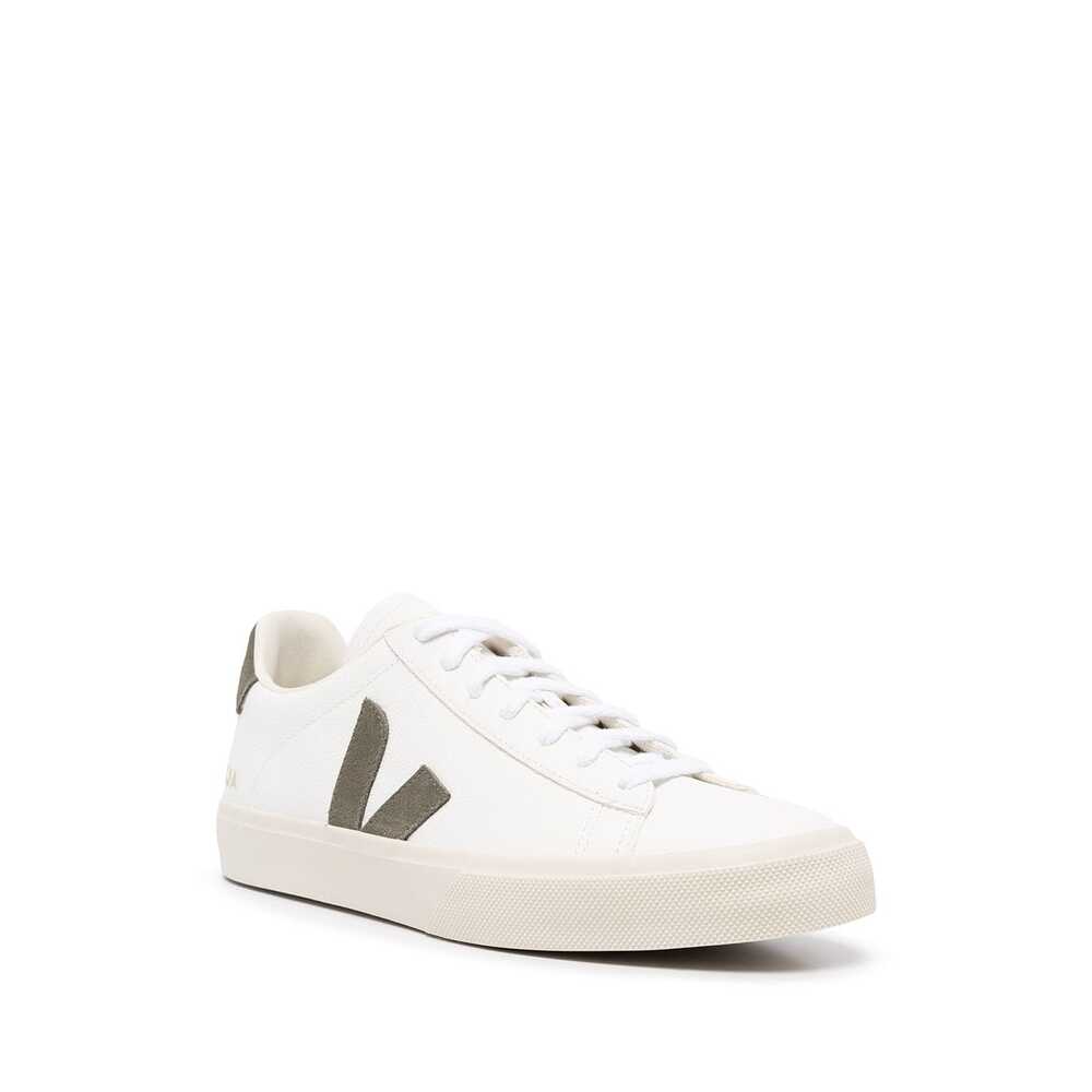 Veja White Campo Chromefree Leather Sneakers In Multi