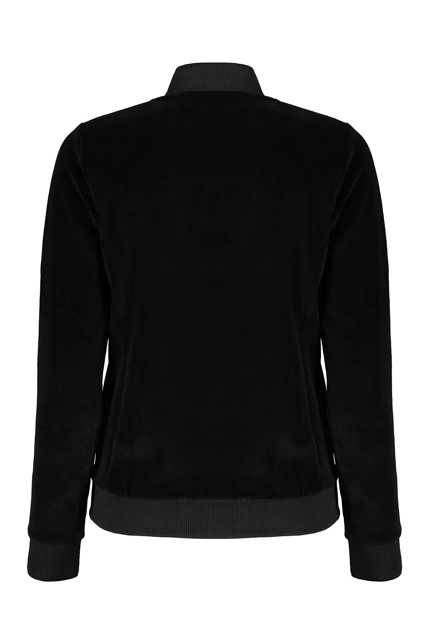 Moschino Logo-embroidered Jacket In Black