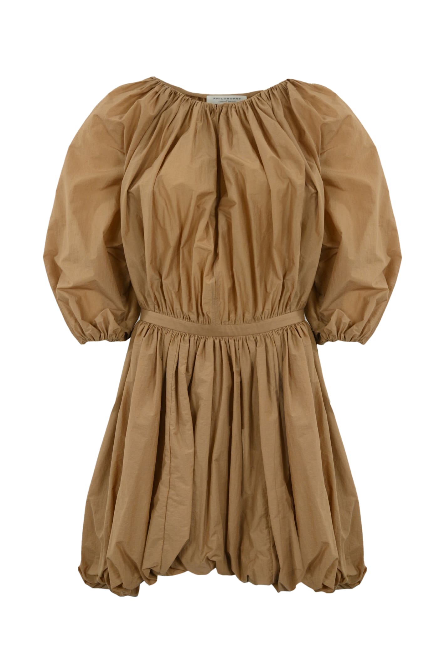 Shop Philosophy Di Lorenzo Serafini Cotton And Nylon Dress