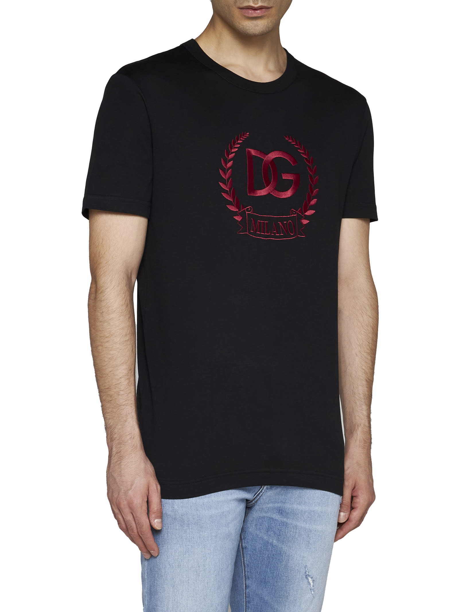 Dolce & Gabbana Black Cotton T-shirt