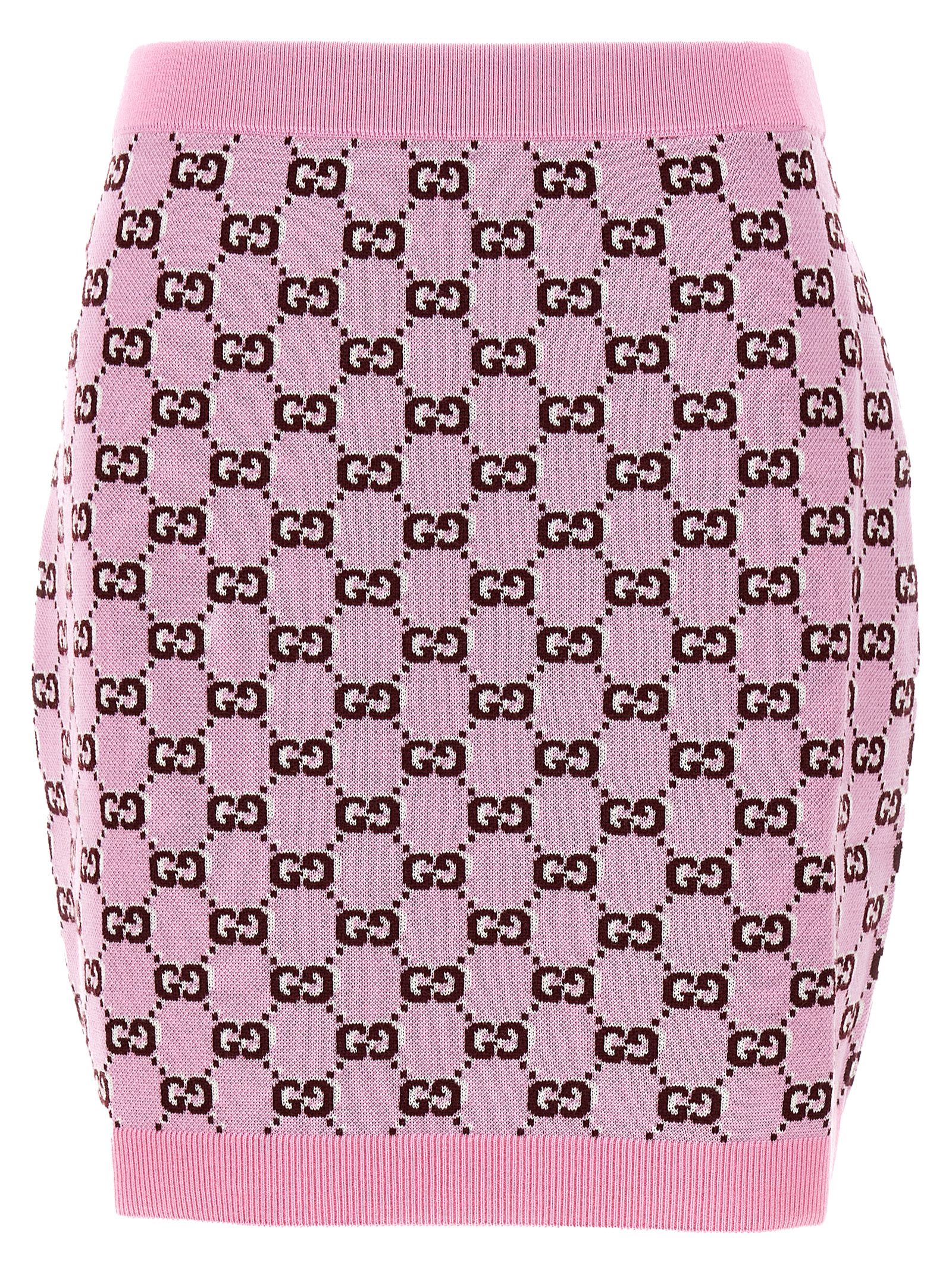 Shop Gucci Gg Skirt In Pink