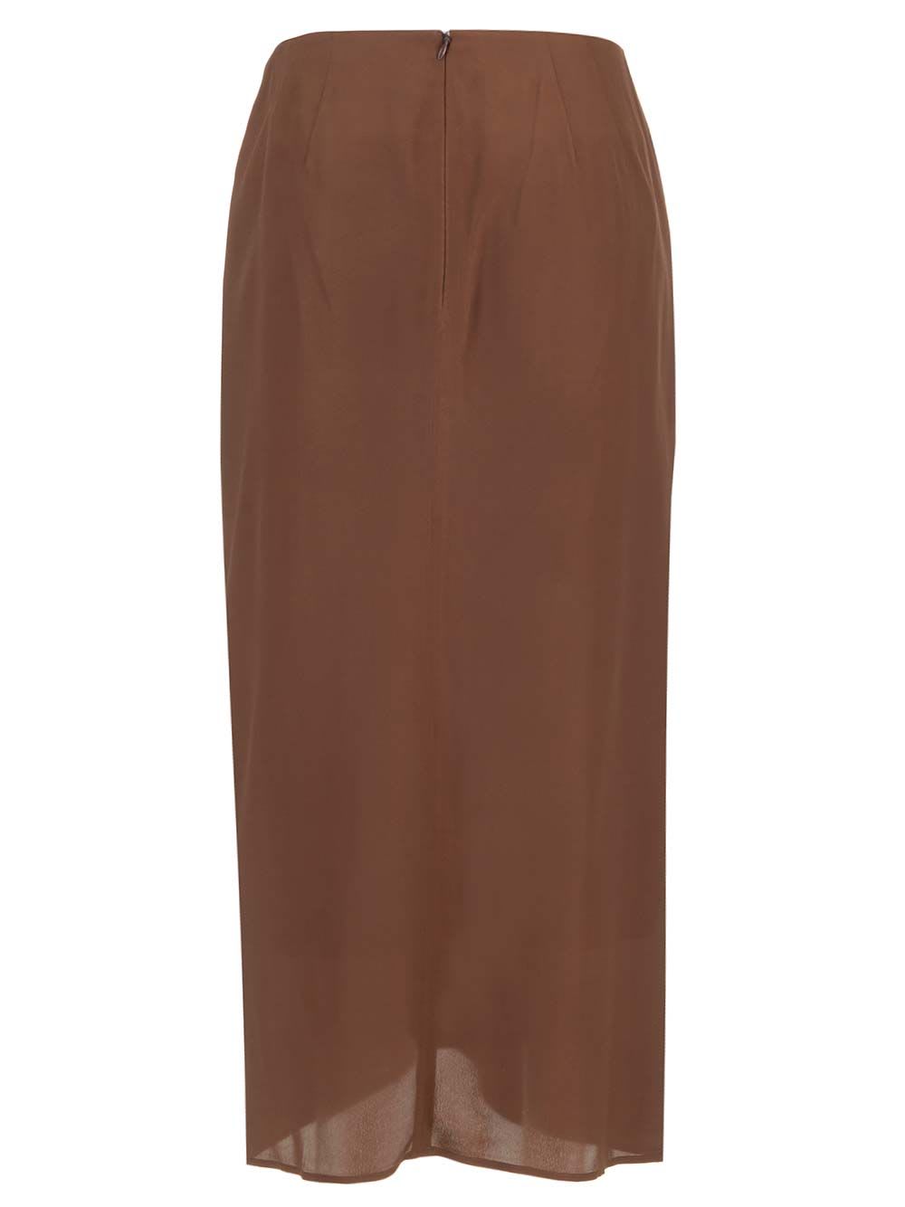 Shop Dries Van Noten Pareo Skirt In Brown