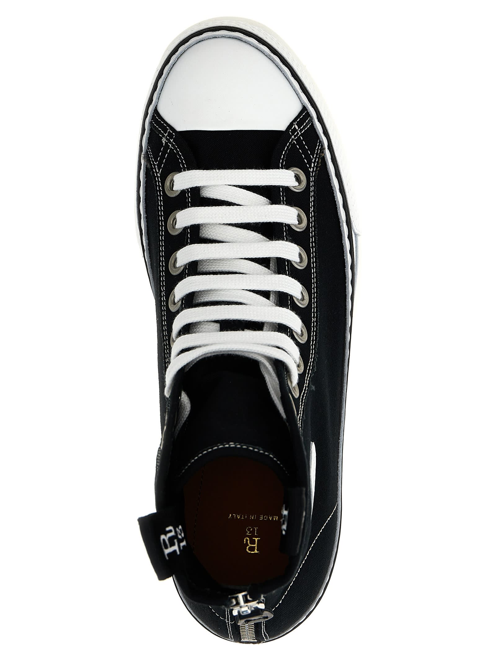 Shop R13 Courtney Sneakers In White/black