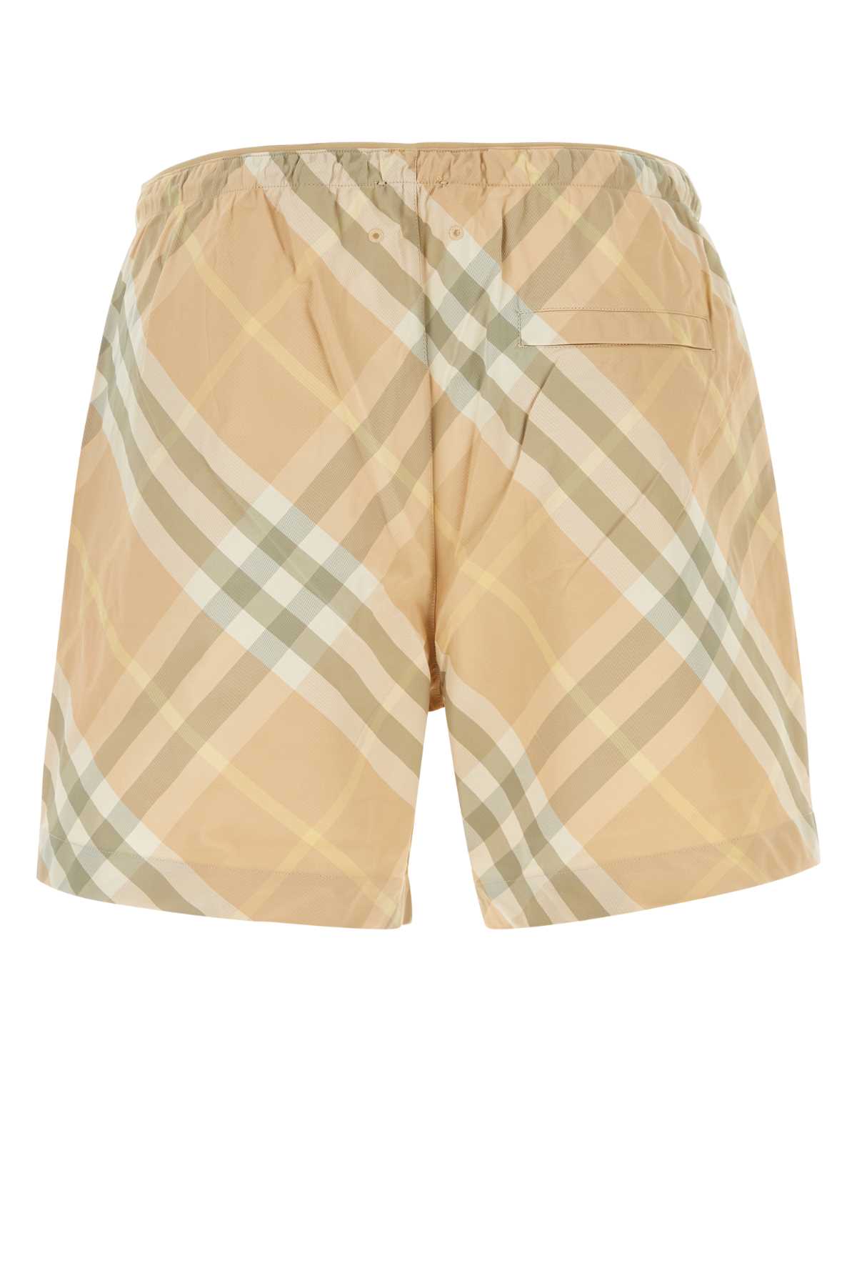 BURBERRY EMBROIDERED NYLON SWIMMING SHORTS