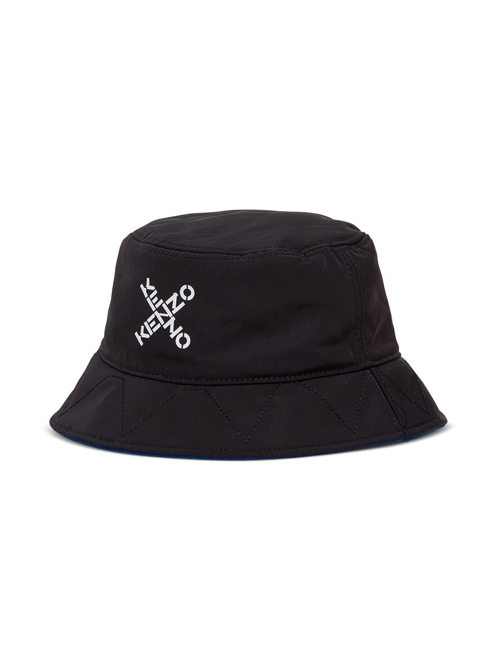 Kenzo Reversible Cloche Hat In Nylon With Logo