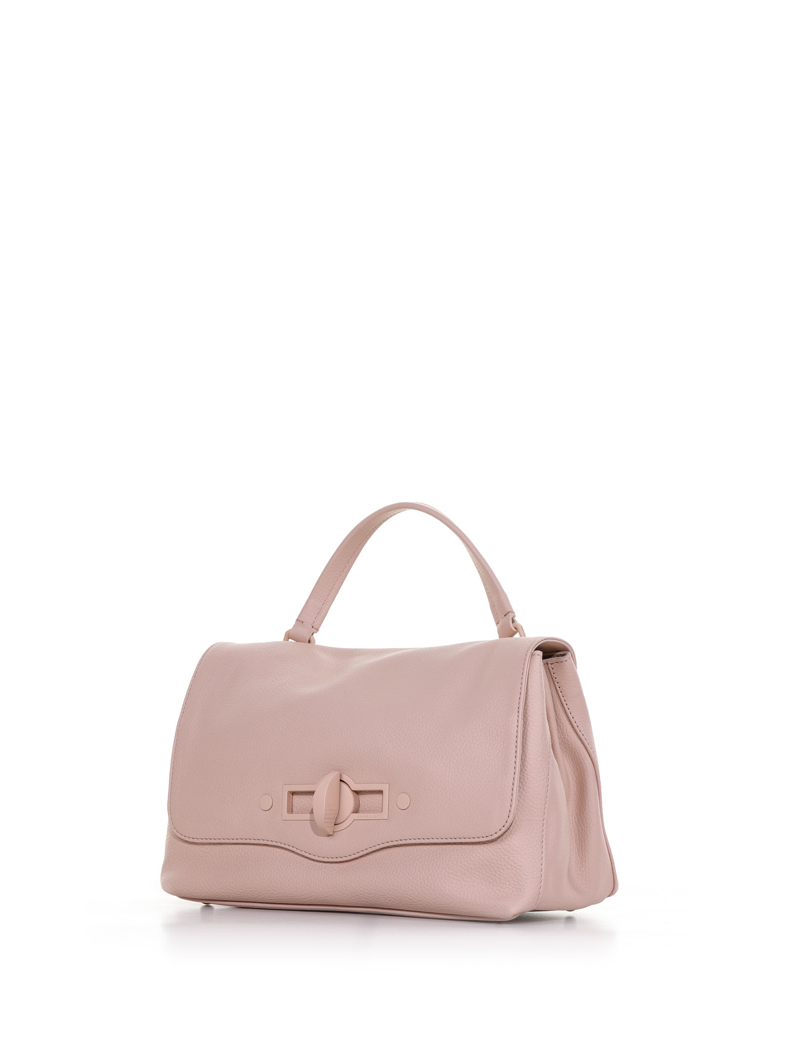 Shop Zanellato Postina Pura 2.1 Bag In Leather In Rosa Minuet
