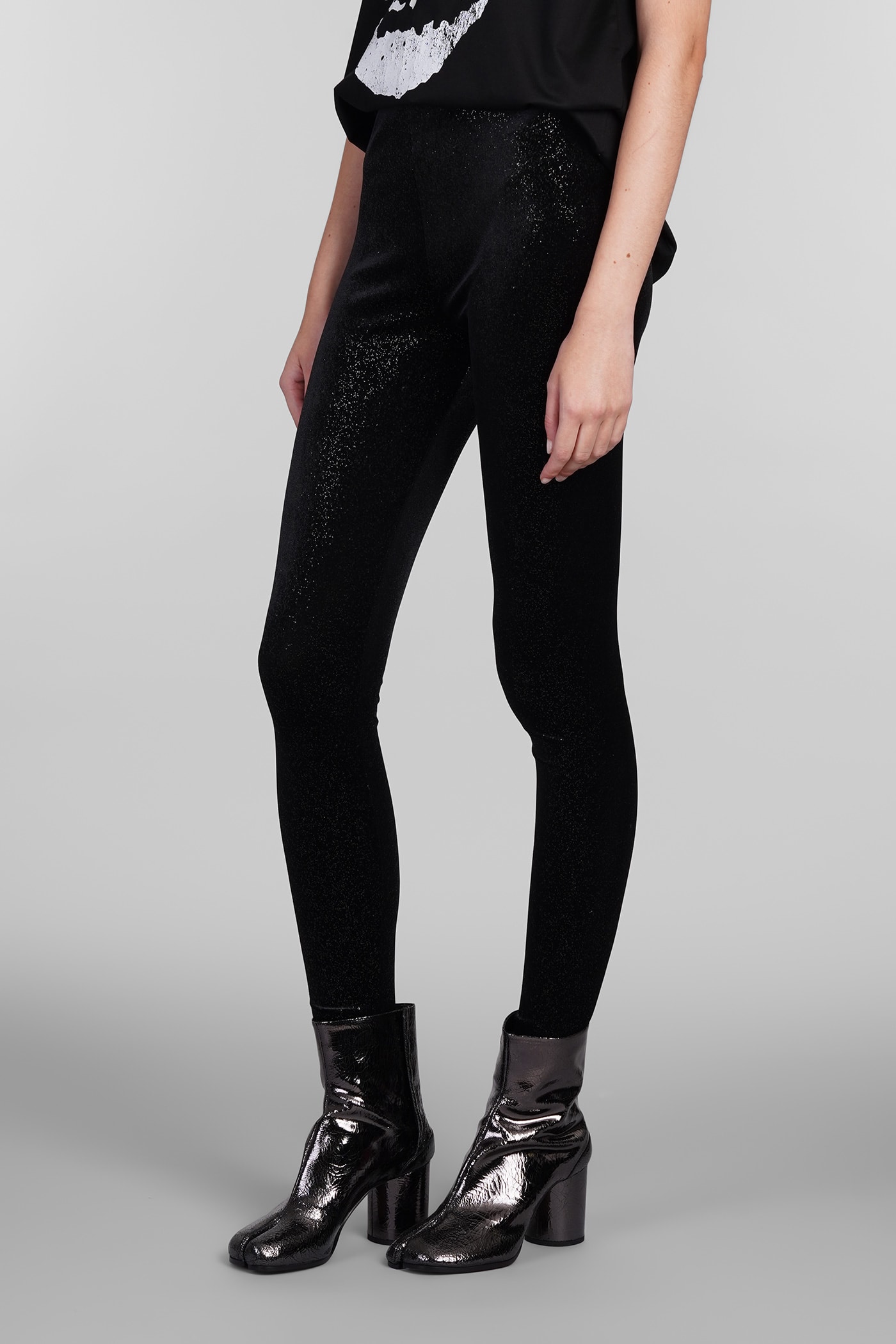 Shop Junya Watanabe Leggings In Black Polyester