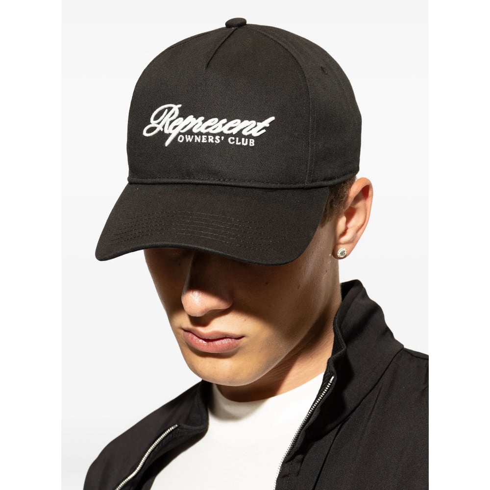 Represent Script-logo Baseball Cap In Black