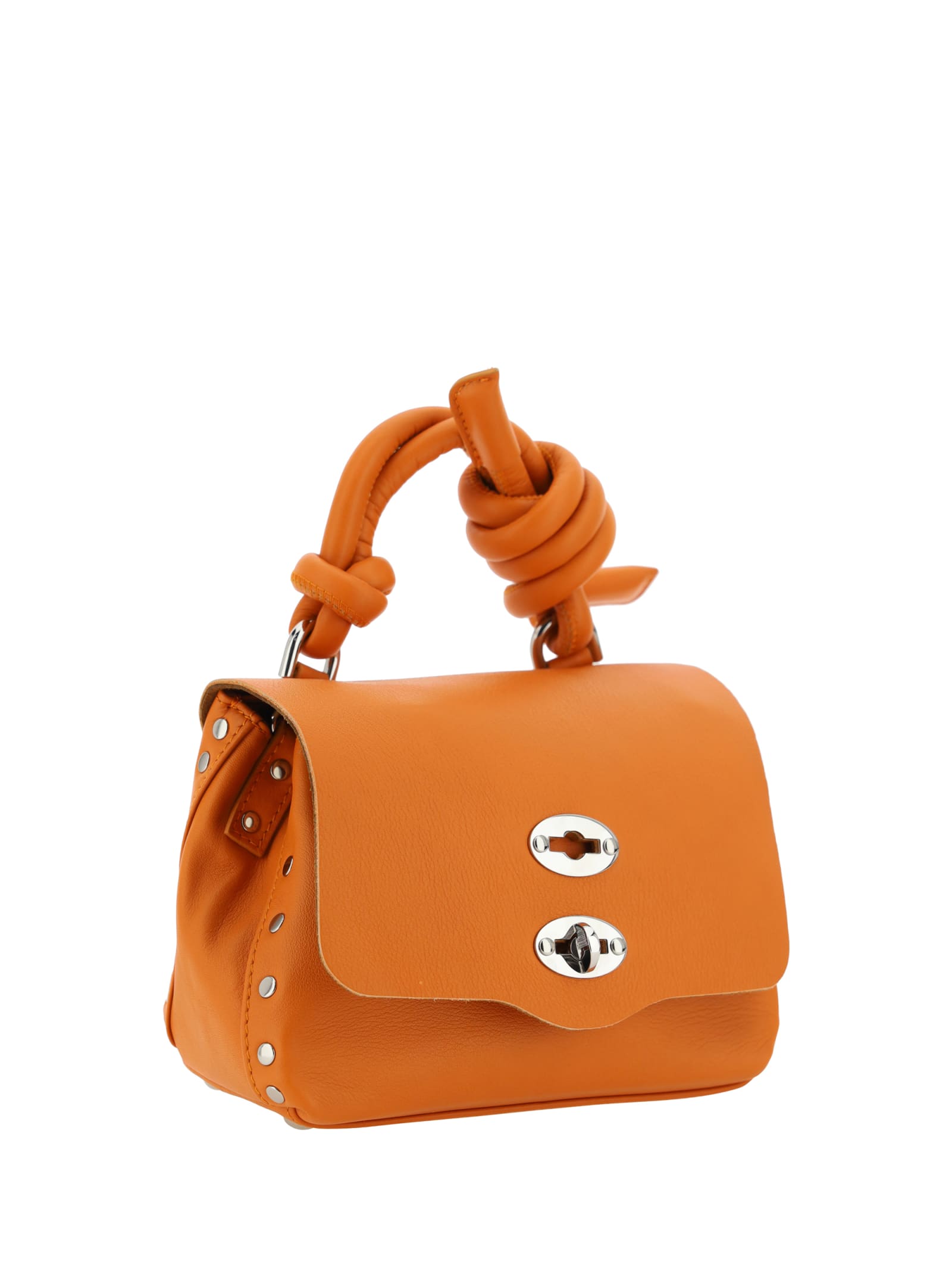 Shop Zanellato Postina Piuma Handbag In Orange Noto