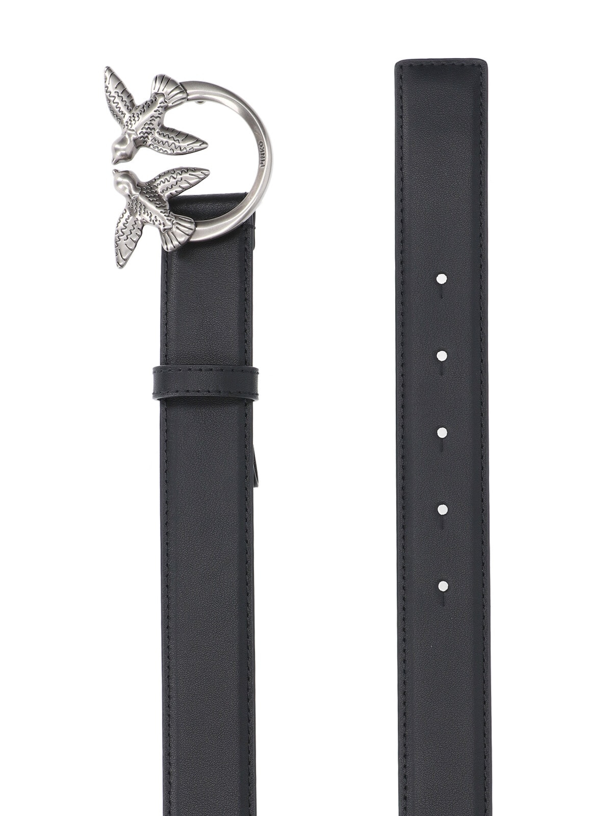 Pinko Genuine Leather Stylish Belt In Black