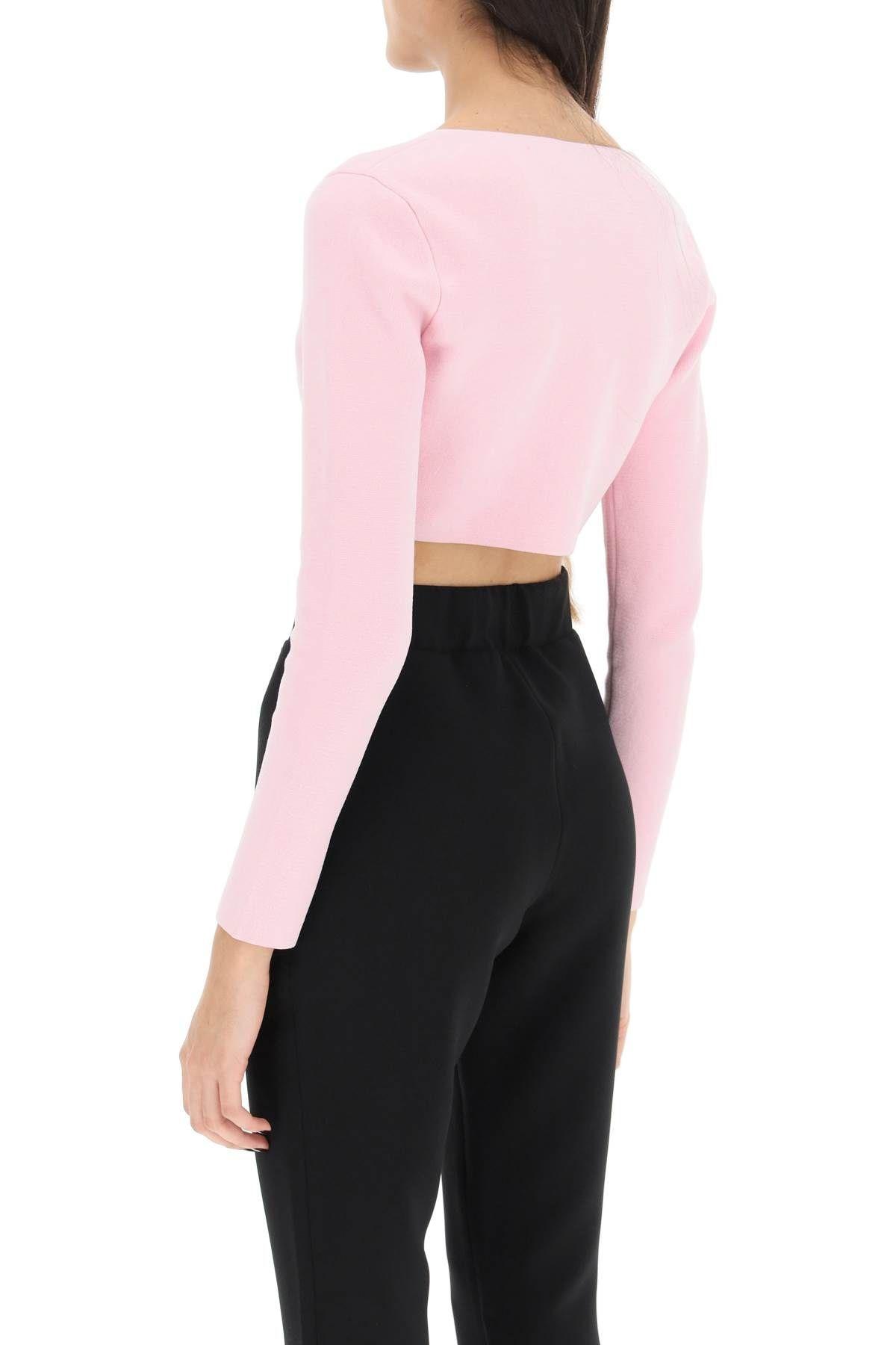 ALEXANDER WANG CROPPED CARDIGAN IN COTTON CHENILLE