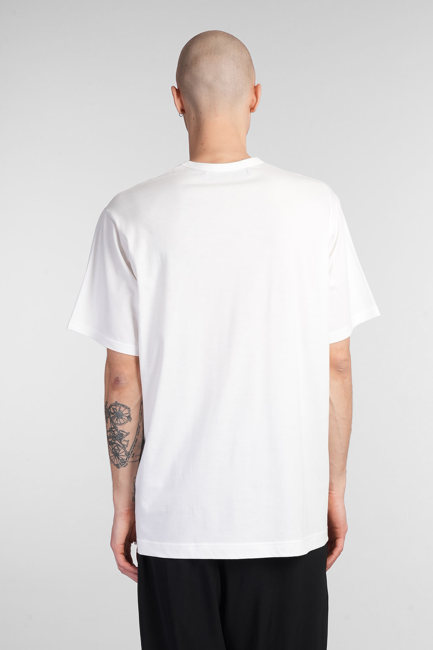Shop Yohji Yamamoto T-shirt In White Cotton