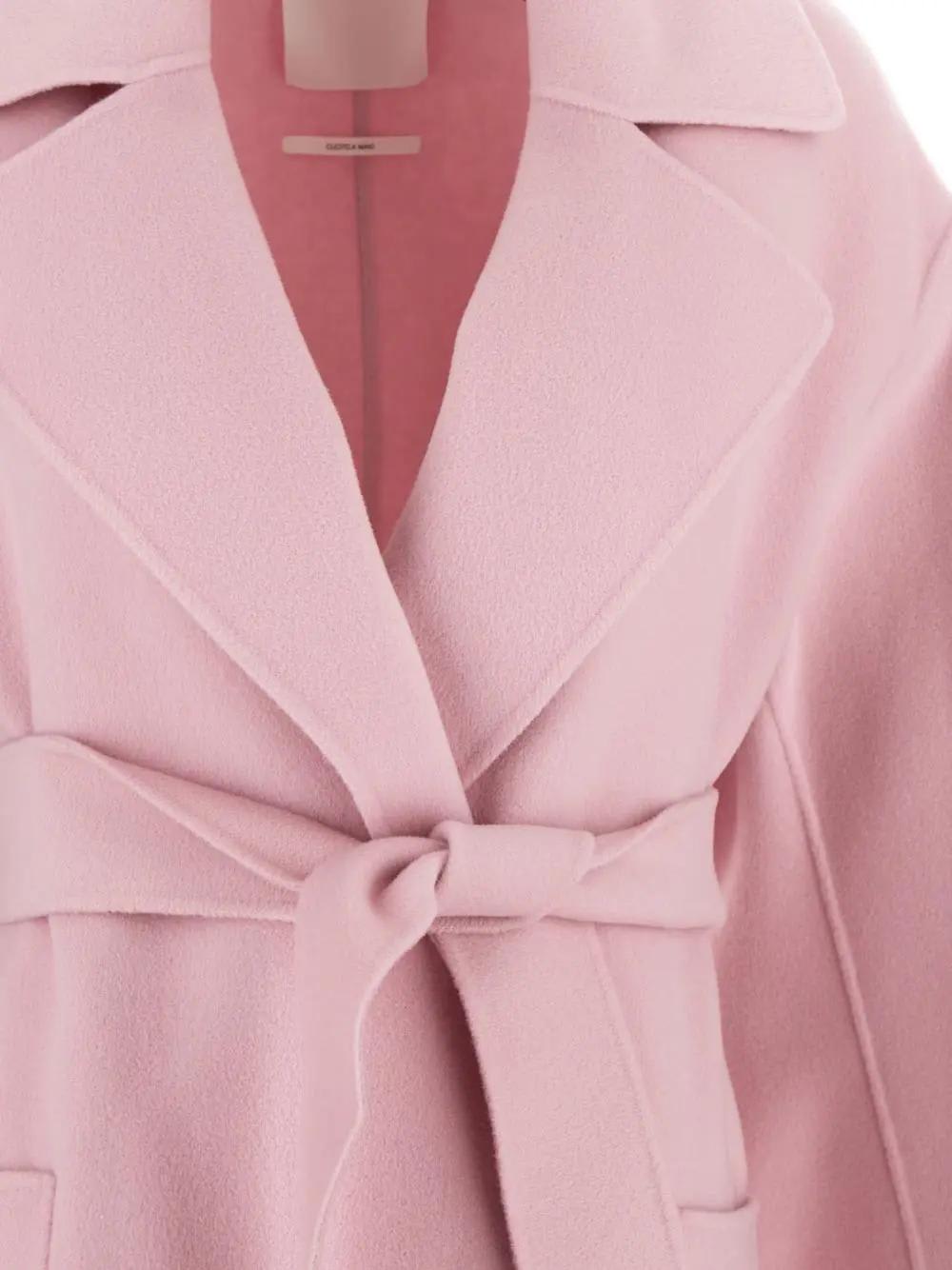 Shop Sportmax Polka Coat In Pink