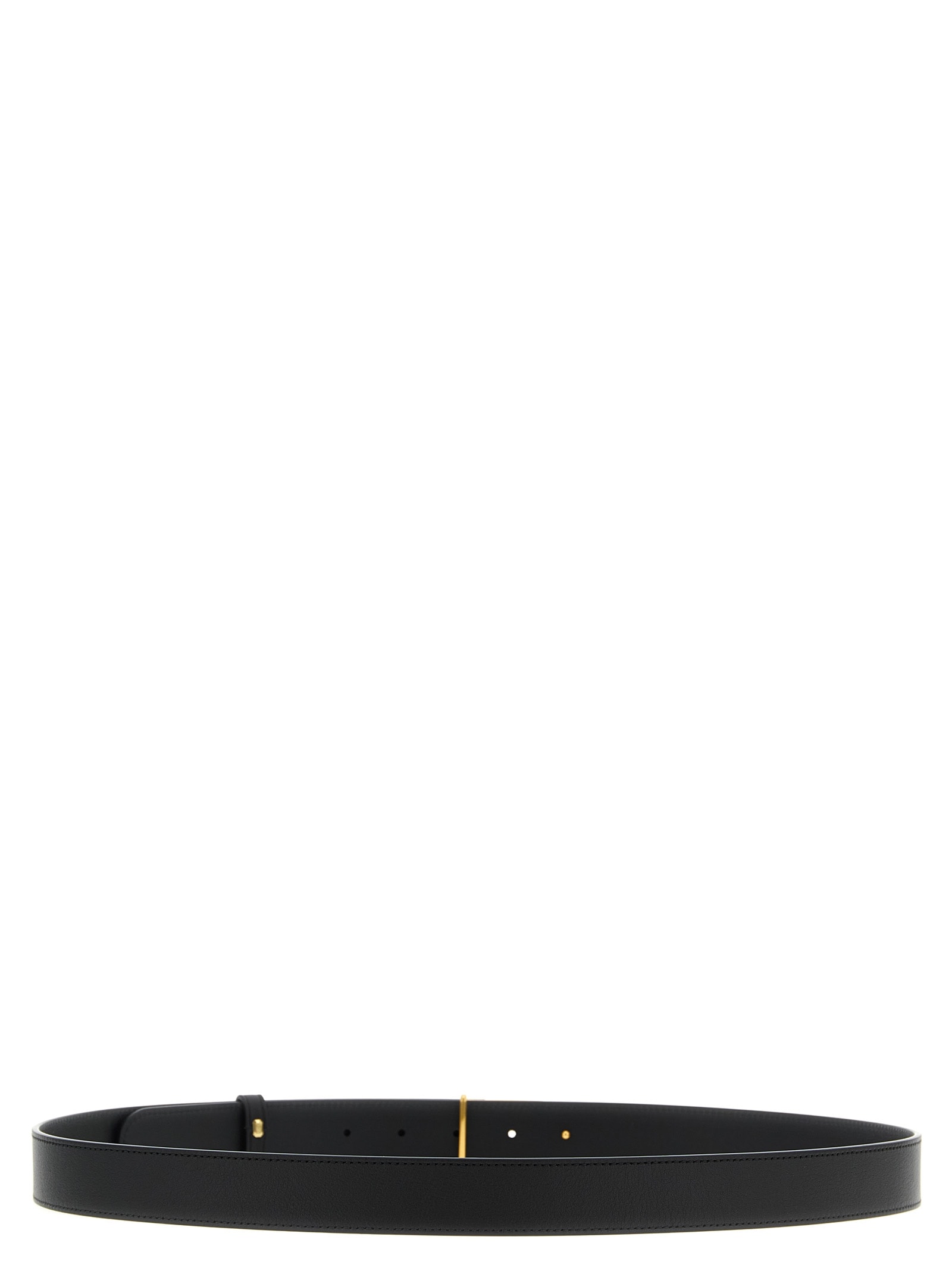Valentino Enamelled Vlogo Signature Belt In Black