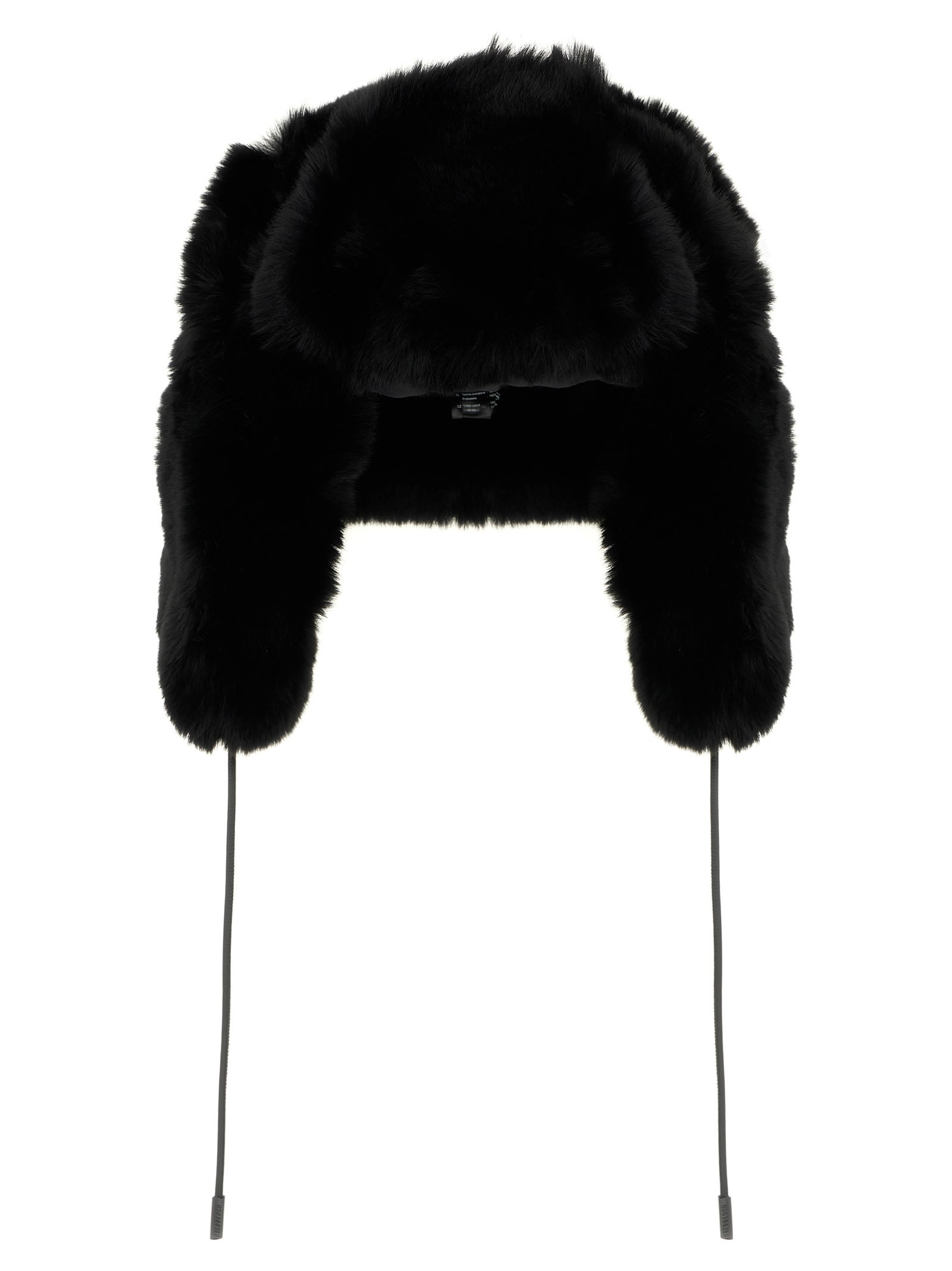 Goldbergh Cher Fluffy Aviator Hat In Black