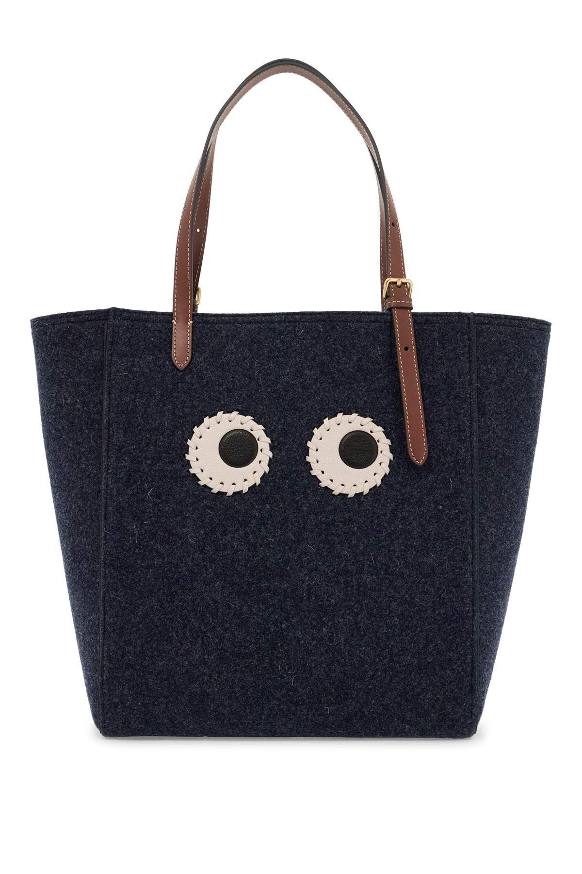 Felt Tote Bag With Eyes Design