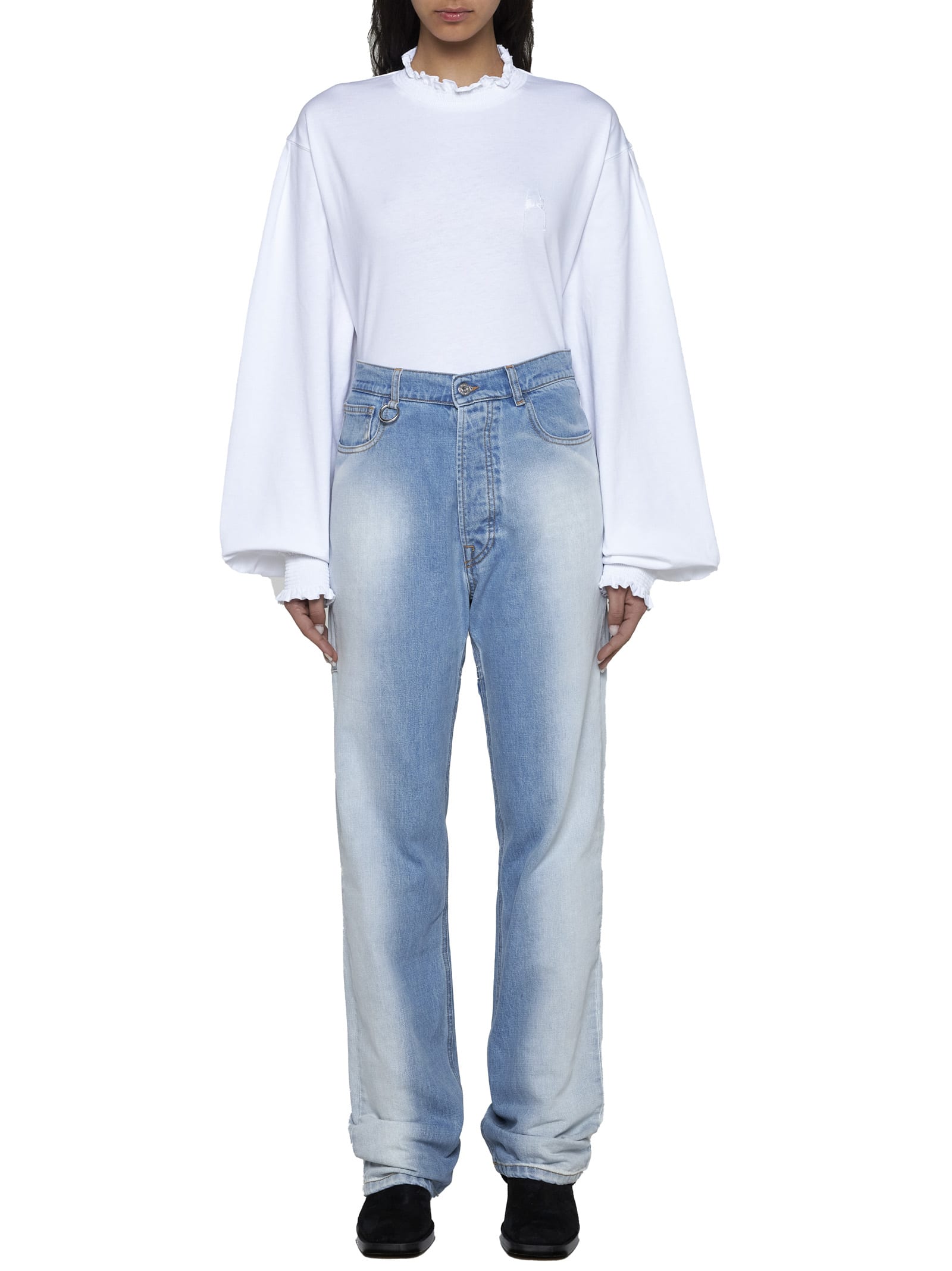 Shop Random Identities Jeans In Blue