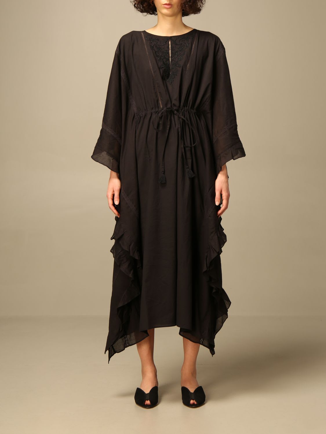 Twinset Dress Marrakech Twin-set Dress In Cotton Muslin