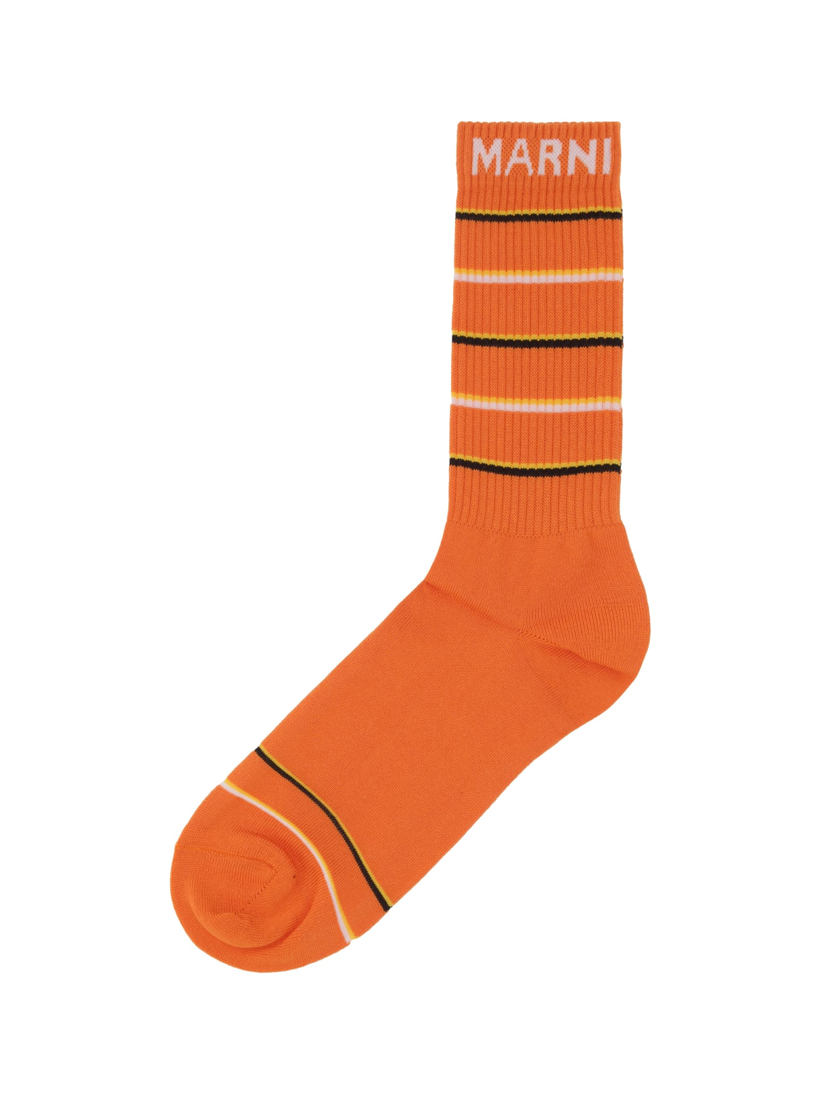 Shop Marni Socks In Orange