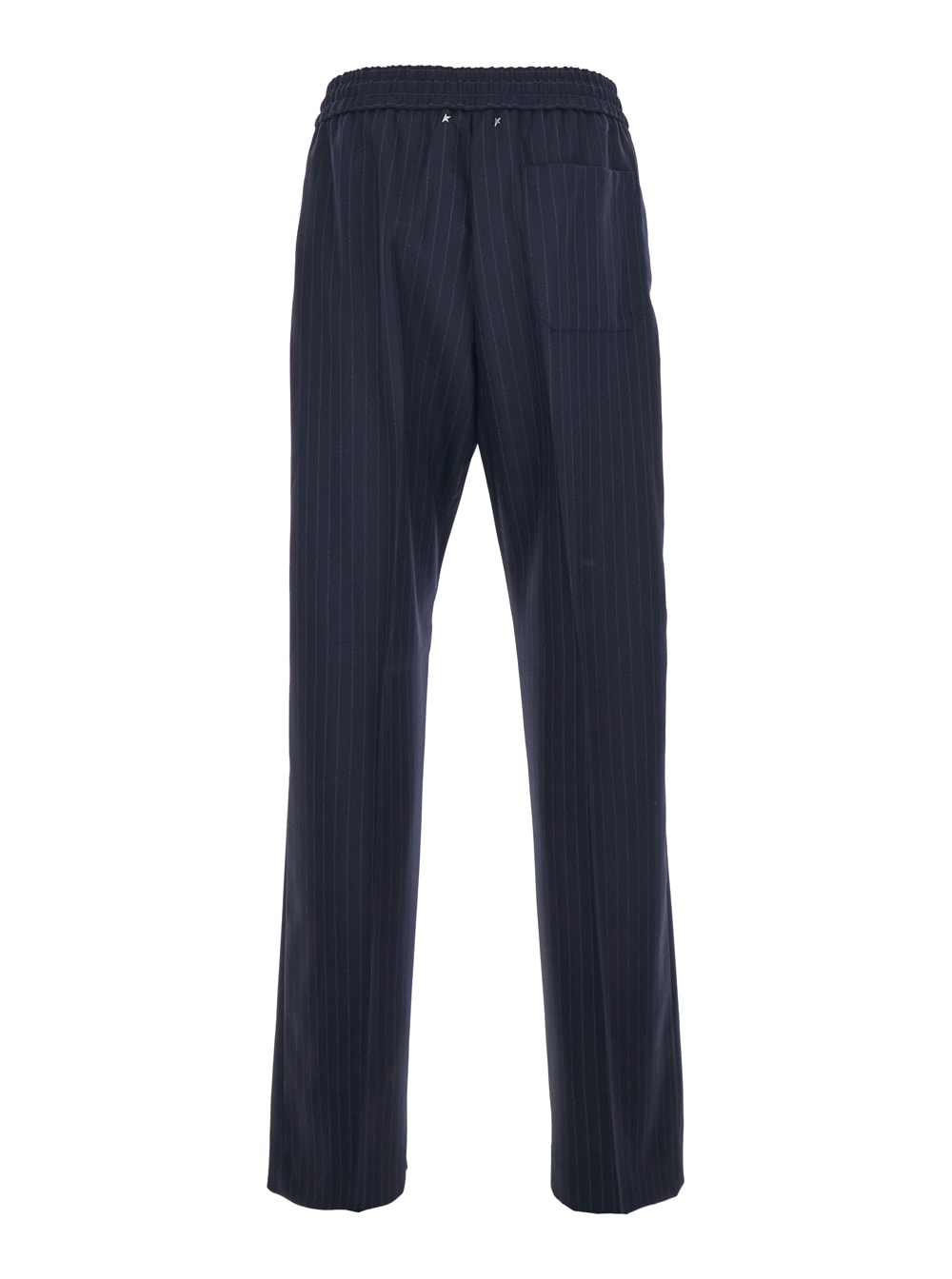 Golden Goose Journey Ms Wide Jogging Pant Pinstripe Vw In Blue