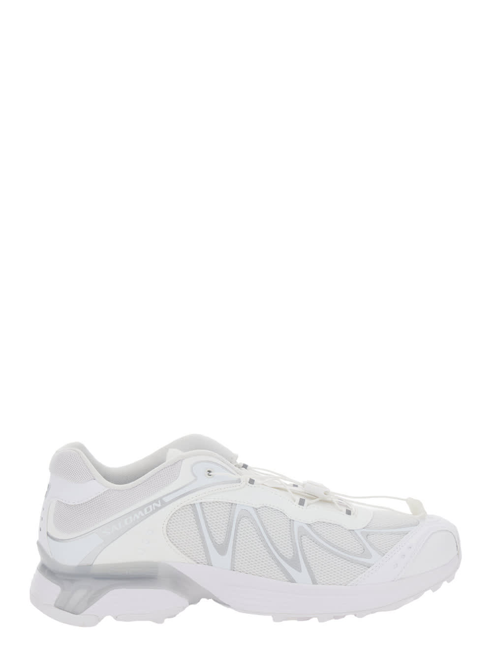 xt-whisper White Sneakers With Printed Logo On The Side And Drawstring Closure In Fabric Unisex