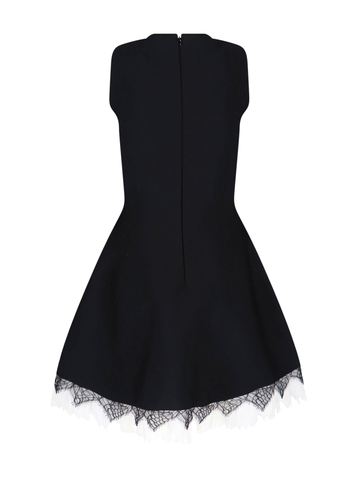 Alexander Mcqueen Black Viscose Mix Dresses