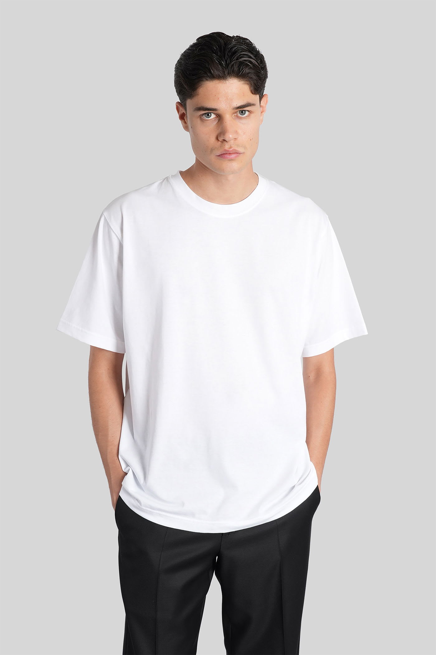 T-shirt In White Cotton