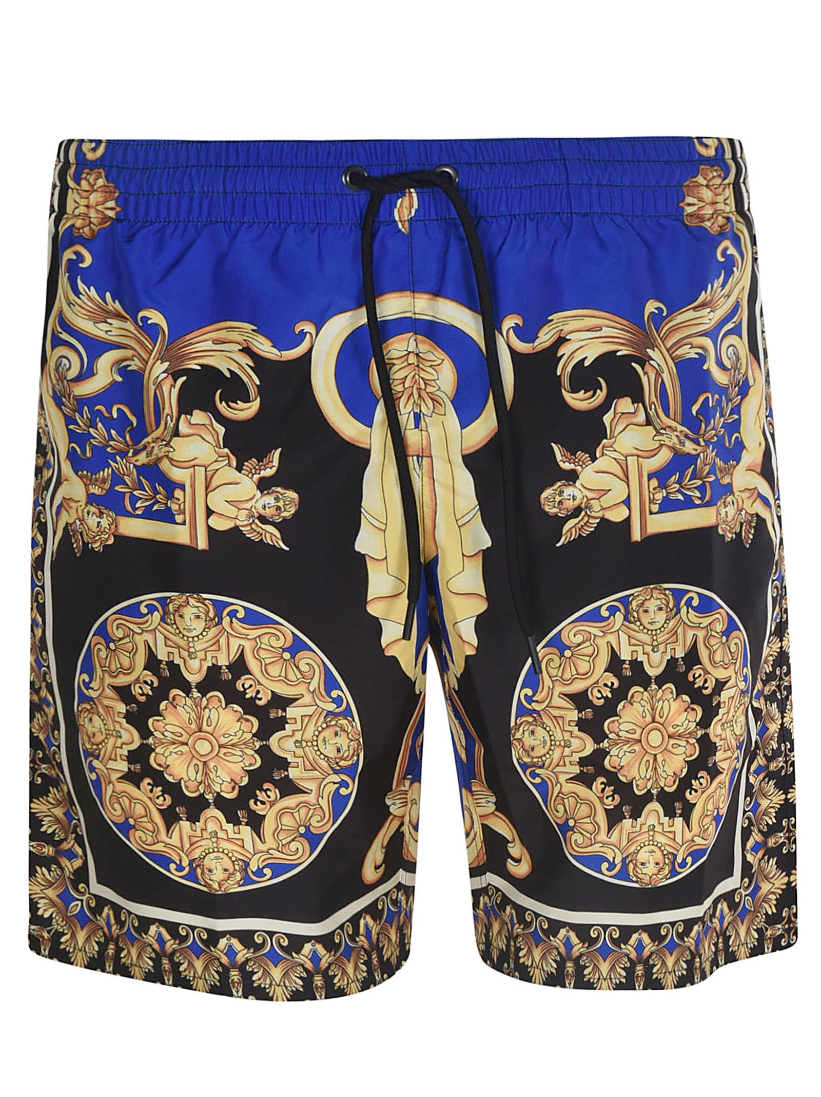 versace shorts blue