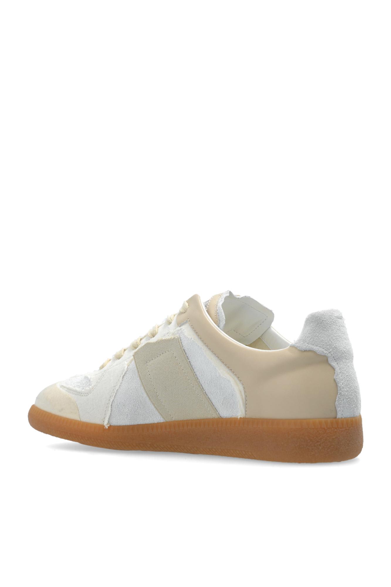 Shop Maison Margiela Sneakers With Vintage Effect In Reversed Replica