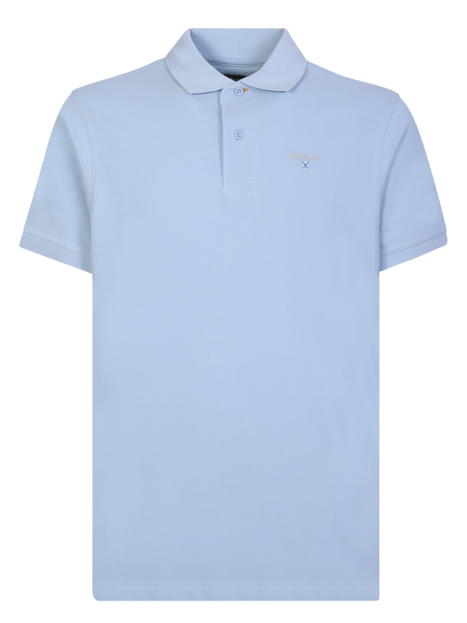 Shop Barbour Embroidered Logo Polo Sports In Blue