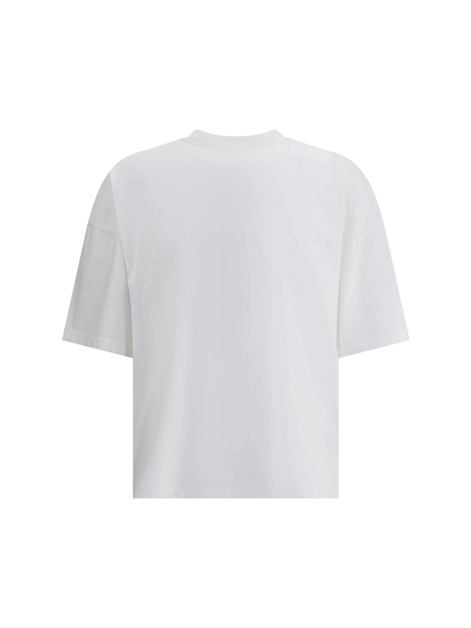 Haikure Drop Shoulder Short-sleeved T-shirt In White