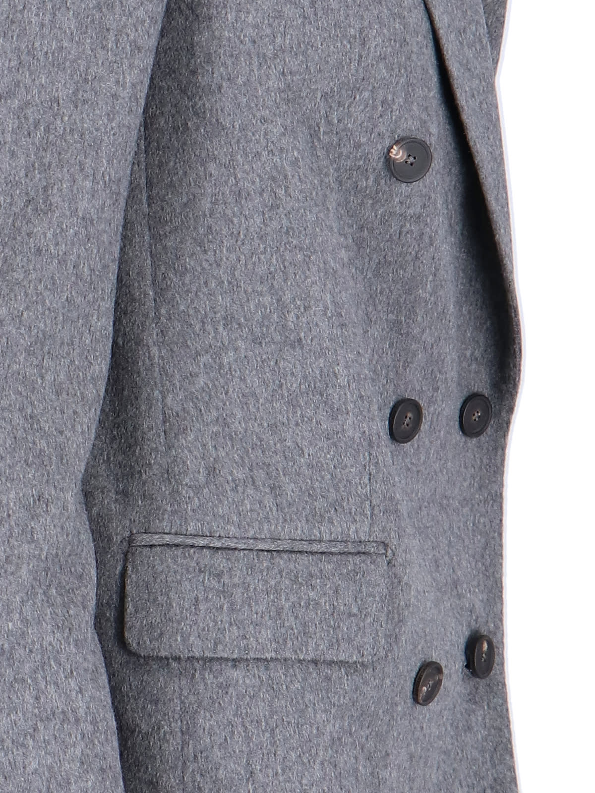 Tagliatore Cashmere Double Breasted Blazer In Gray