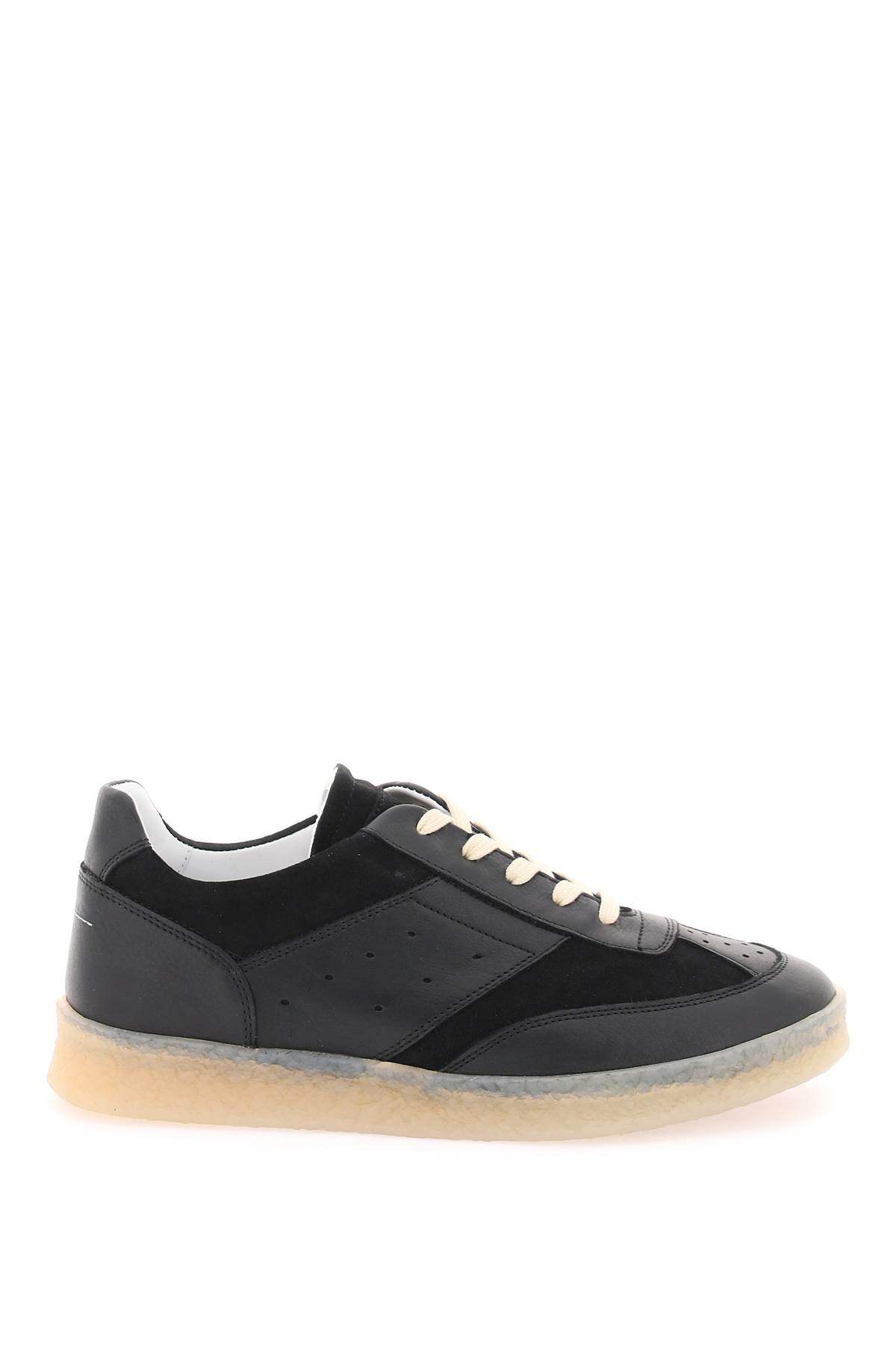 Shop Mm6 Maison Margiela Replica Sneakers In Black (black)
