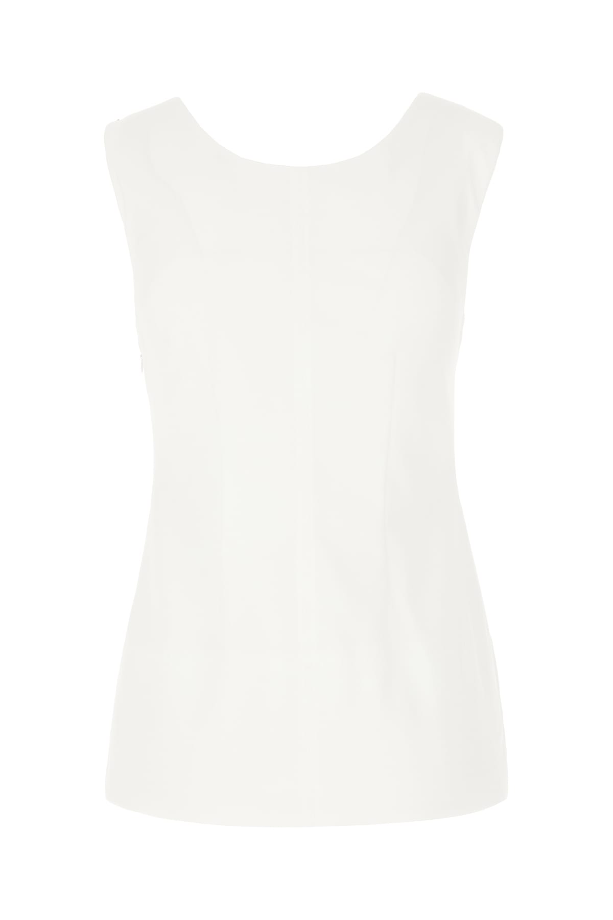 Shop Sportmax White Polyester Padded Fico Top In 001