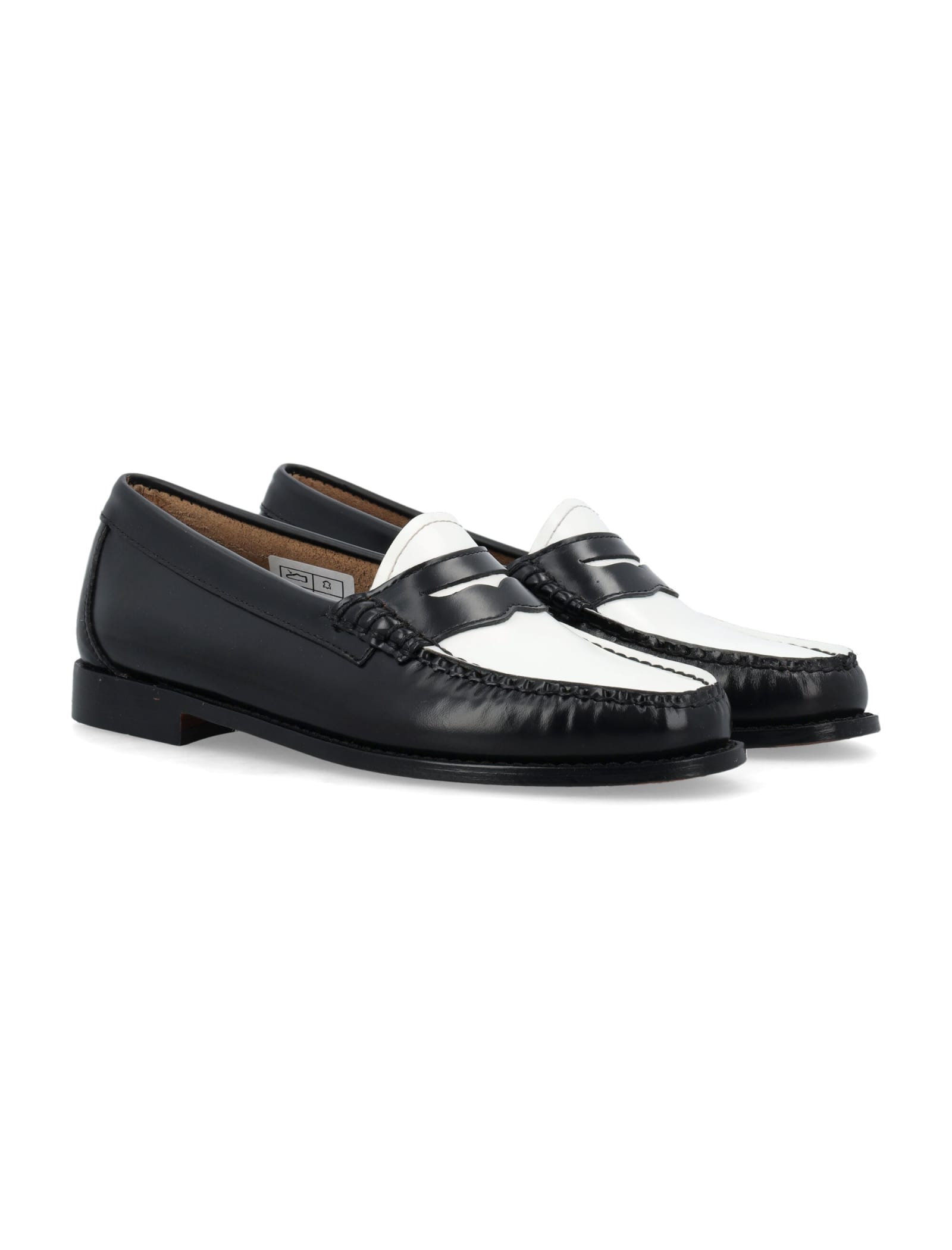 Shop G.h.bass &amp; Co. Classic Loafer In Black White