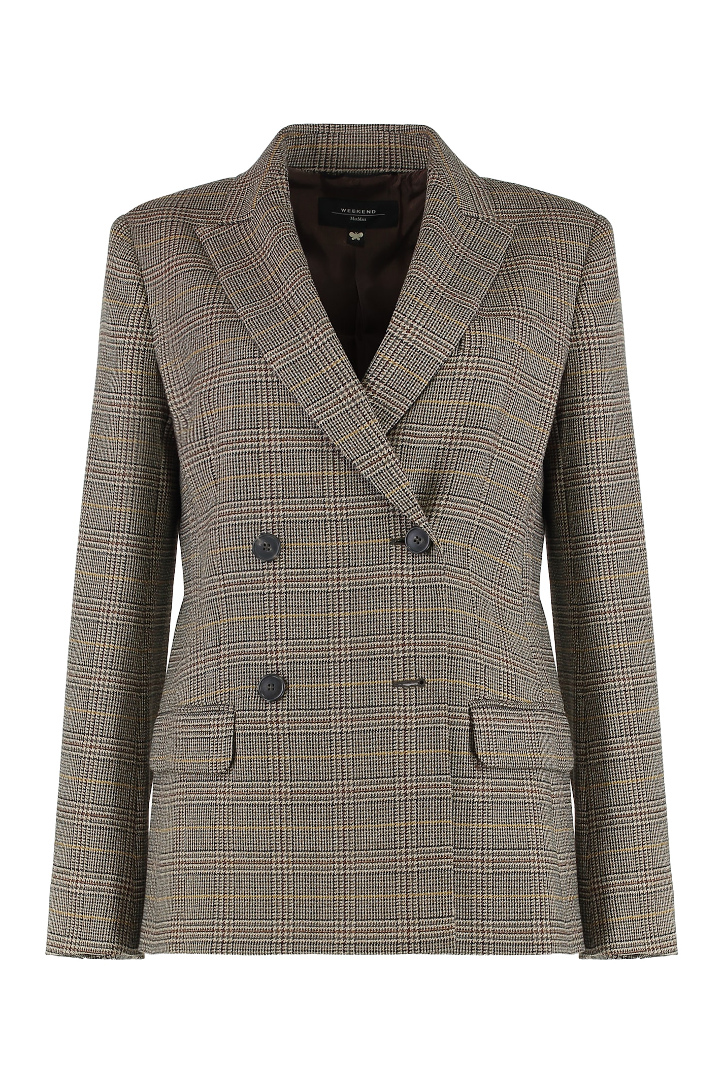 Weekend Max Mara Blazer In Batavia Wool In Brown