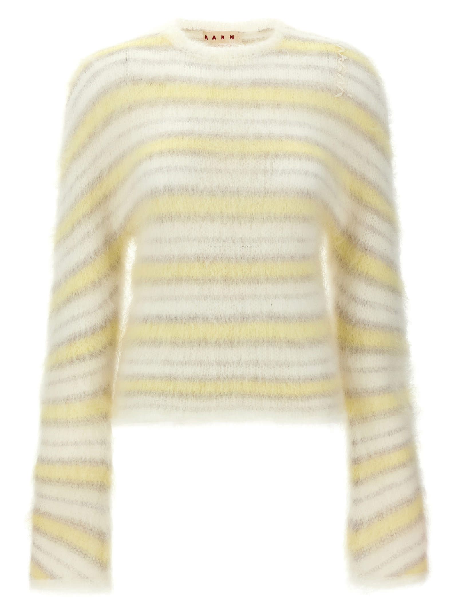 Shop Marni Fuzzy Wuzzy Sweater In Multicolor