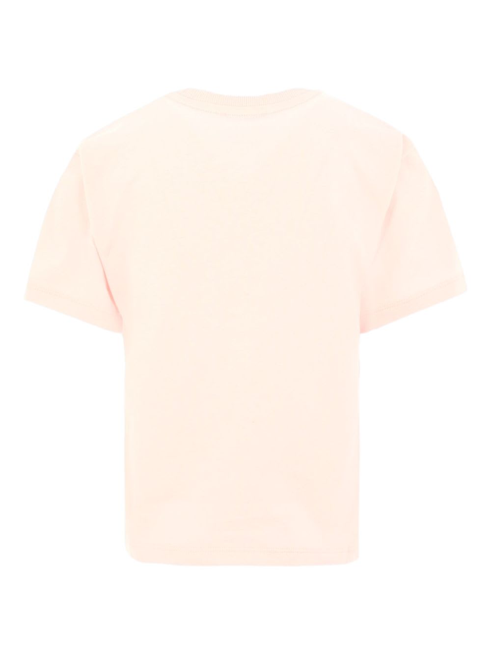 Moschino Kids Teddy Bear Logo T-shirt In Pink
