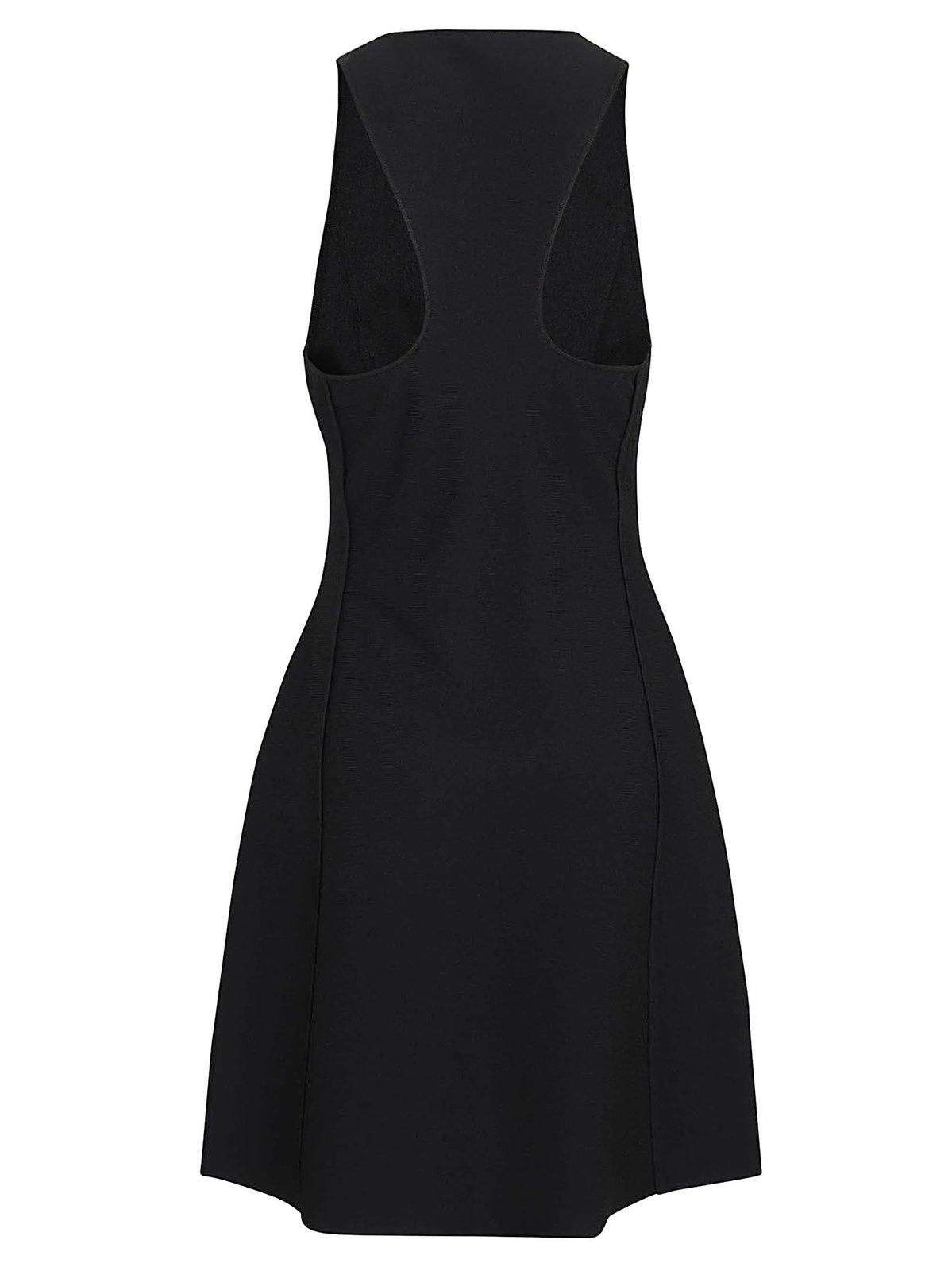 Shop Stella Mccartney Sleeveless Midi Dress In Black