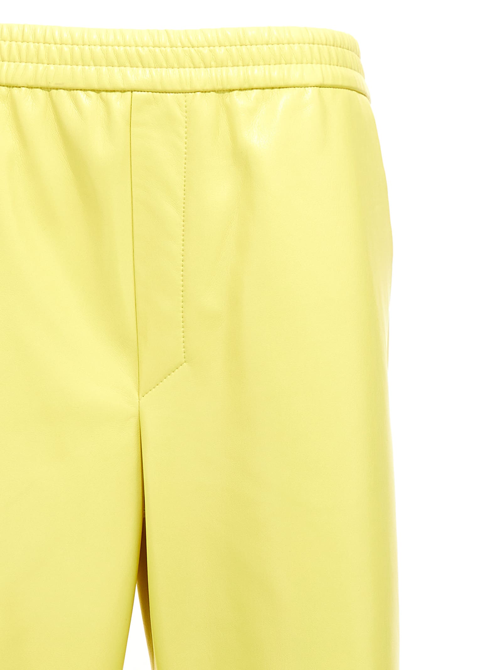 Nanushka Lorca Faux-leather Trousers In Yellow